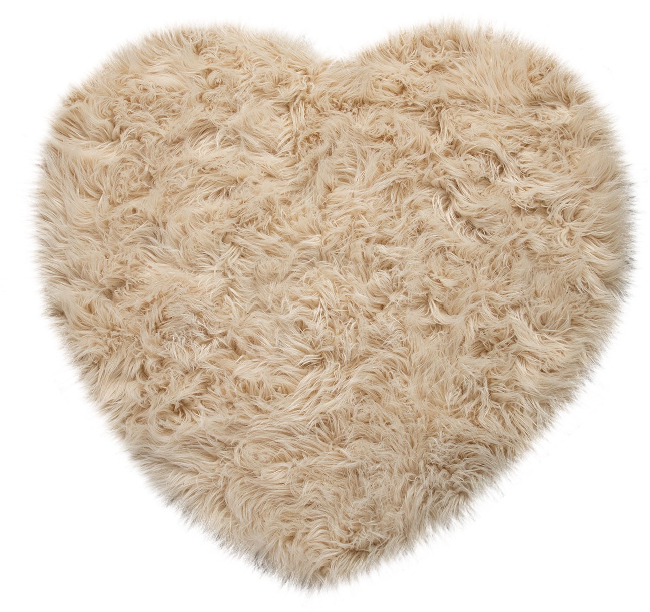 Paco Home Fellteppich "Playa 960" herzförmig 64 mm Höhe Kunstfell, Flokati- günstig online kaufen
