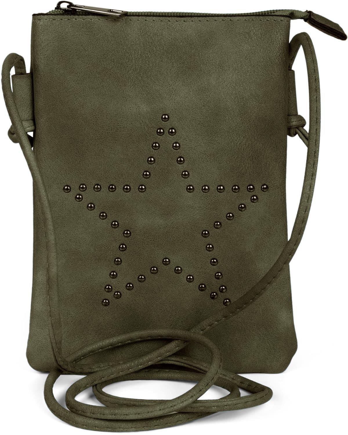 styleBREAKER Mini Bag "Mini Umhängetasche mit Nieten Stern"