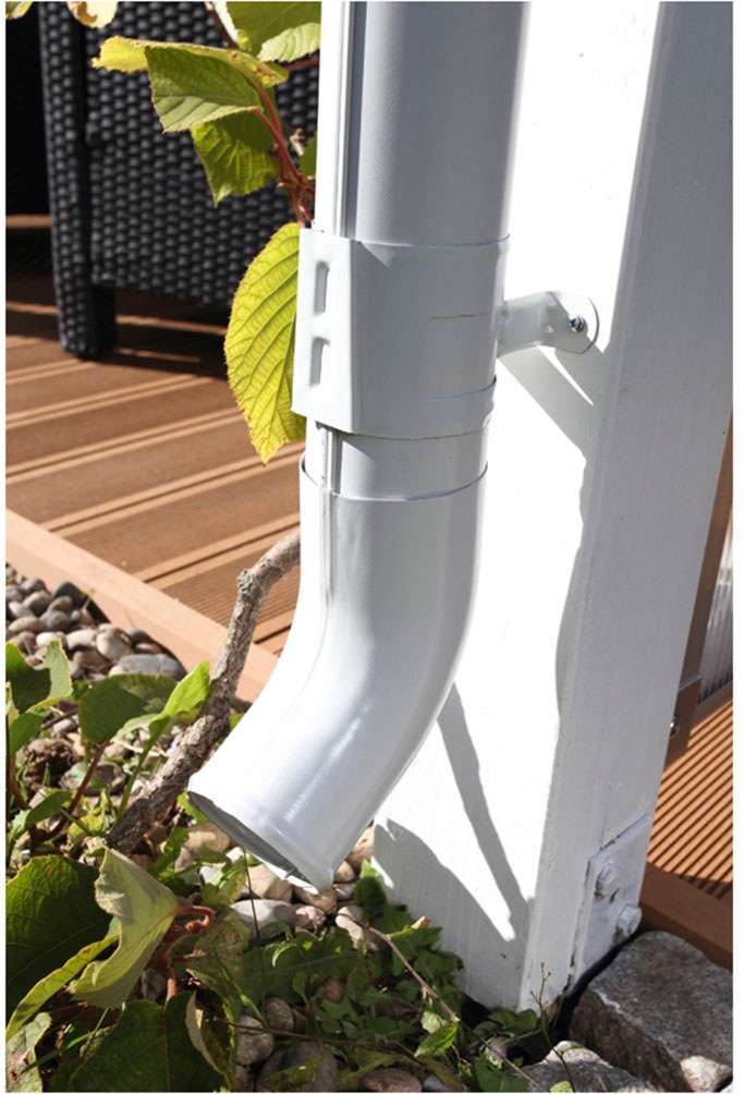Thumbnail - Skanholz Regenrinne, 919 cm, für Satteldach