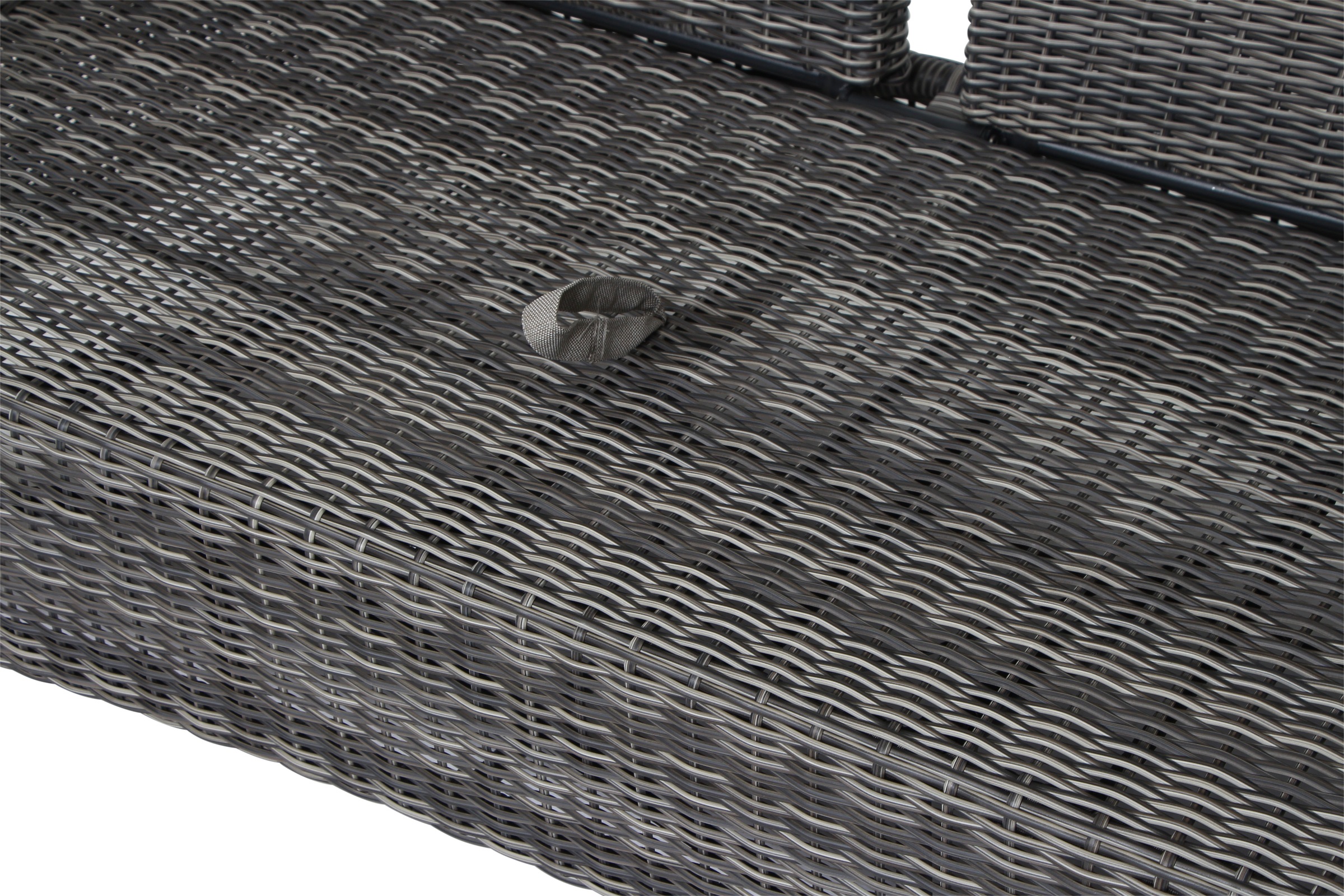 Siena Garden Gartenlounge-Bank »CORIDO Lounge 3er Sofa in charcoal grey« Gestell Alu matt anthrazit, mit Sitz- u. Rückenkissen taupe meliert