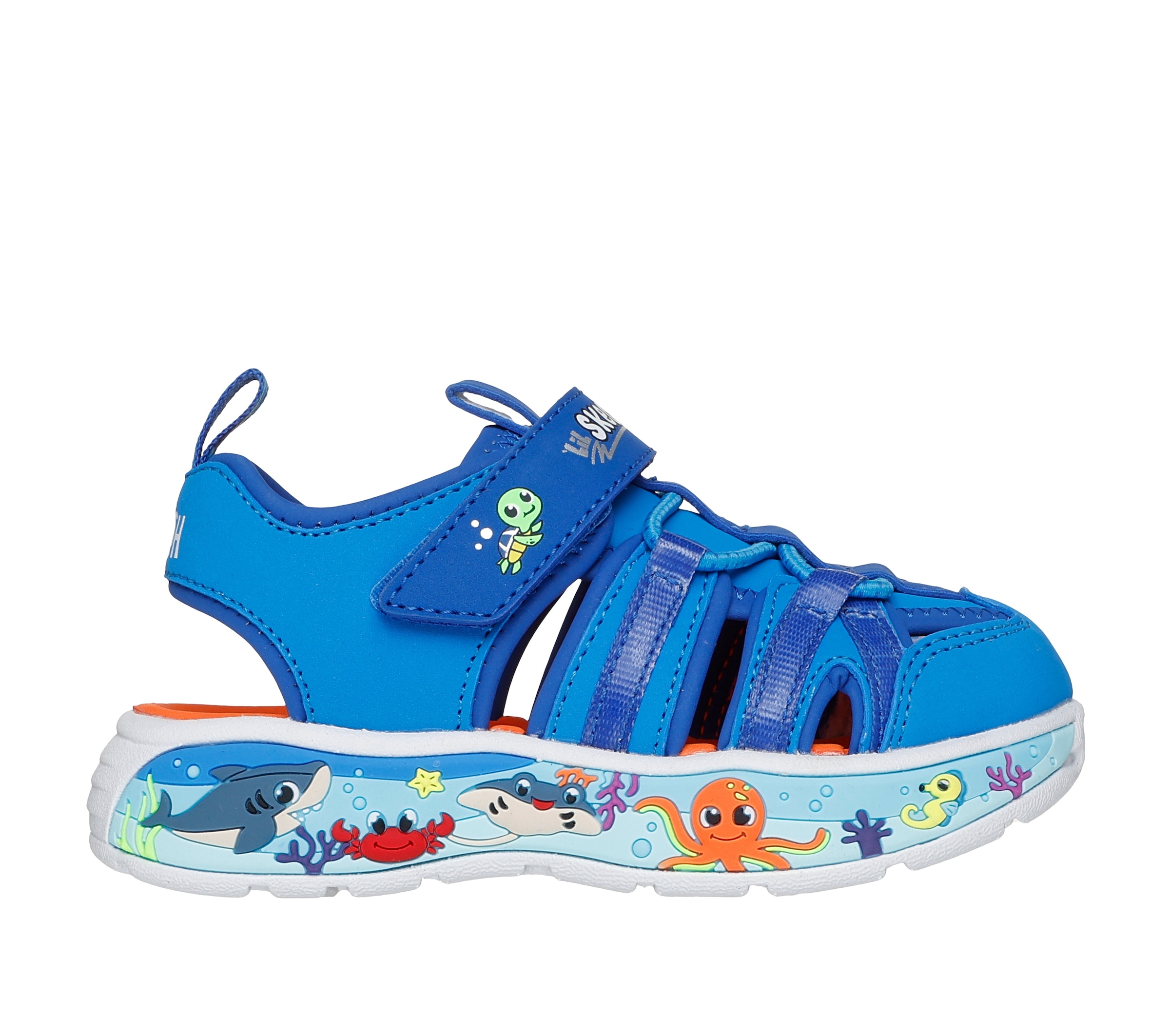 Skechers Sandale »PLAY SCENE SPLASH«  Badeschuh mit bunter Sohle, Größenschablone zum Download