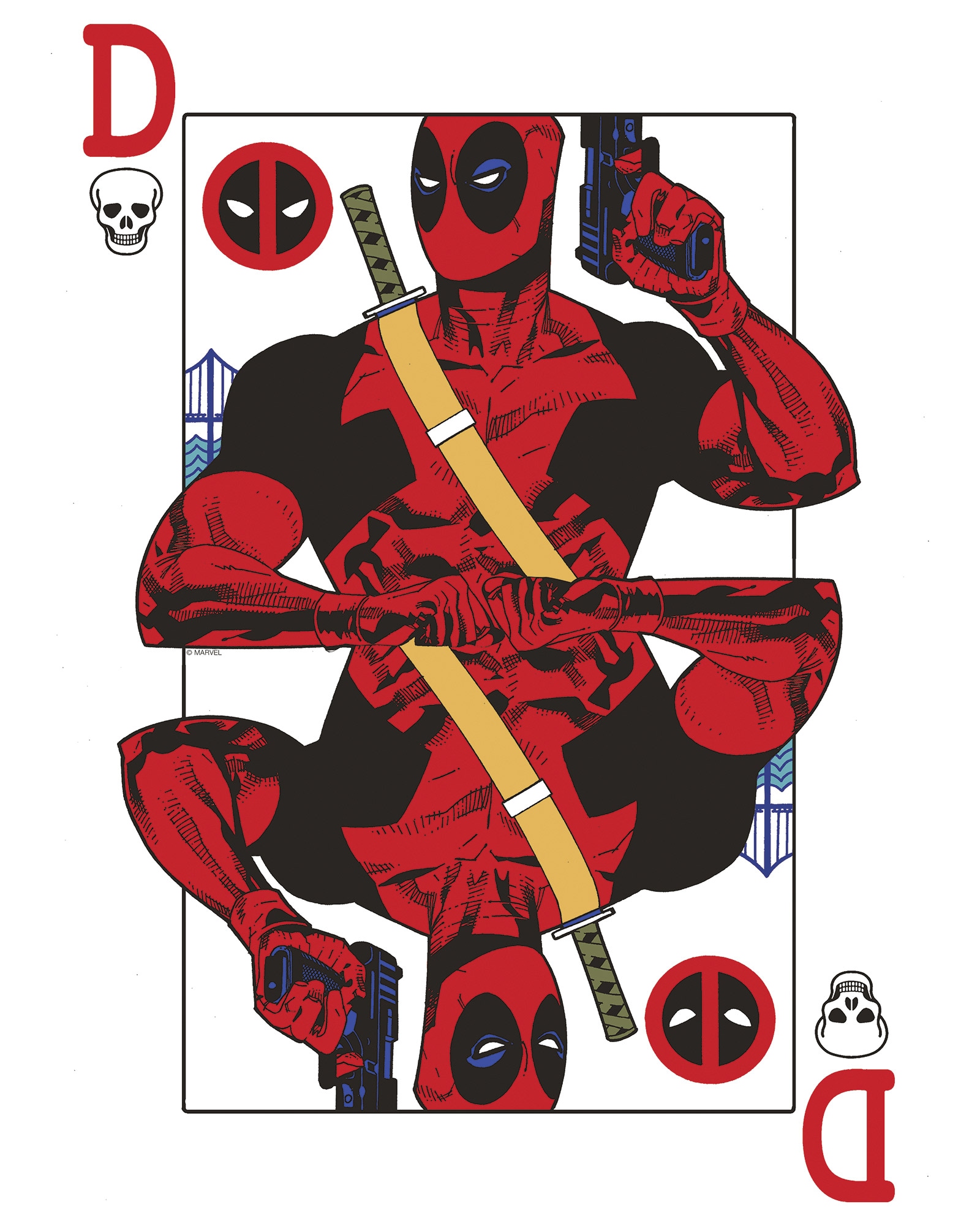 Komar Wandbild »Marvel Deadpool Jack of all Trades«, Disney, (Set, 1 St.), 40 x 50 cm (Breite x Höhe) - Kinderzimmer, Dekoration