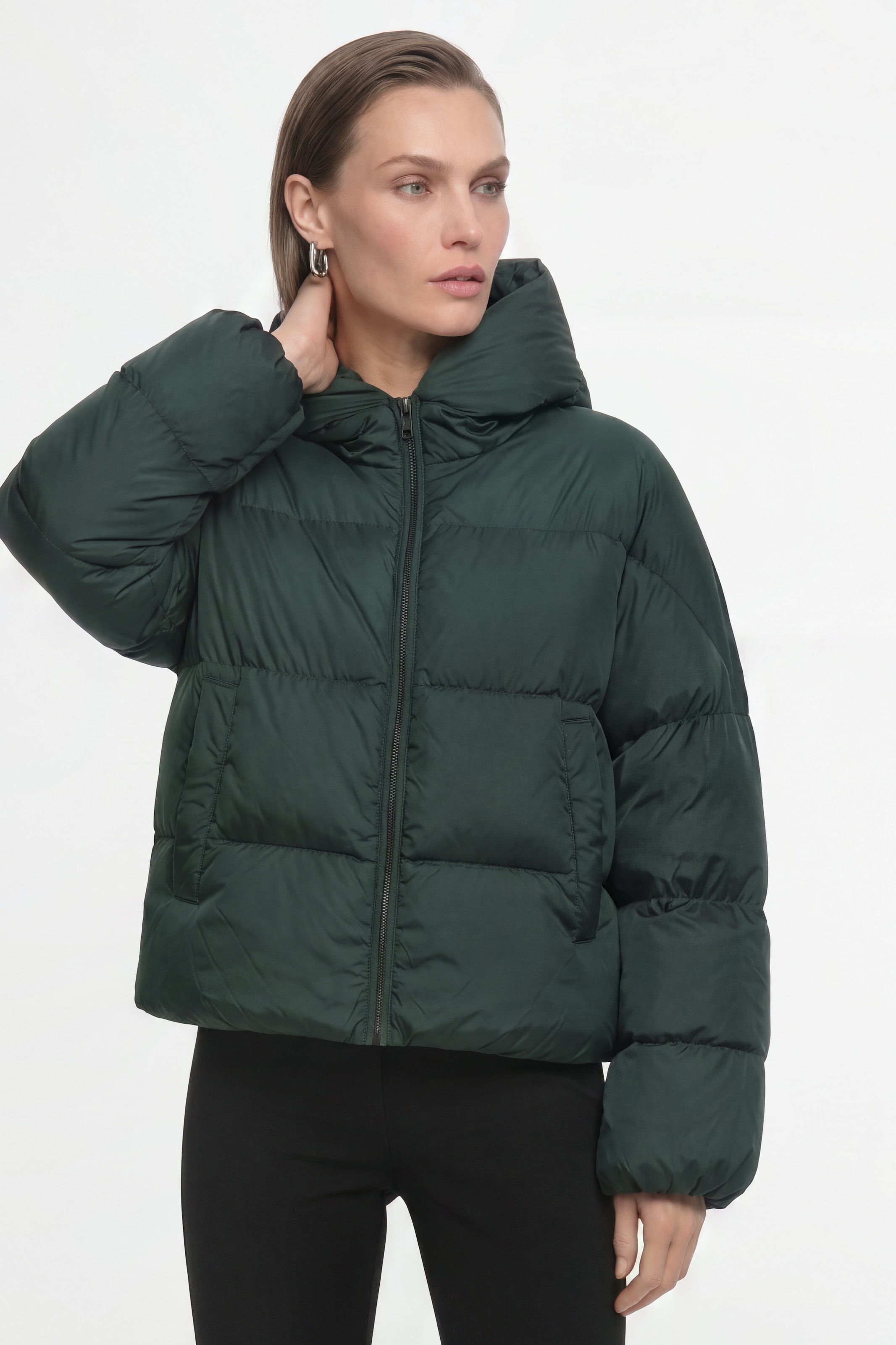RICHROYAL Steppjacke mit Kapuze Regular fit mit Kapuze