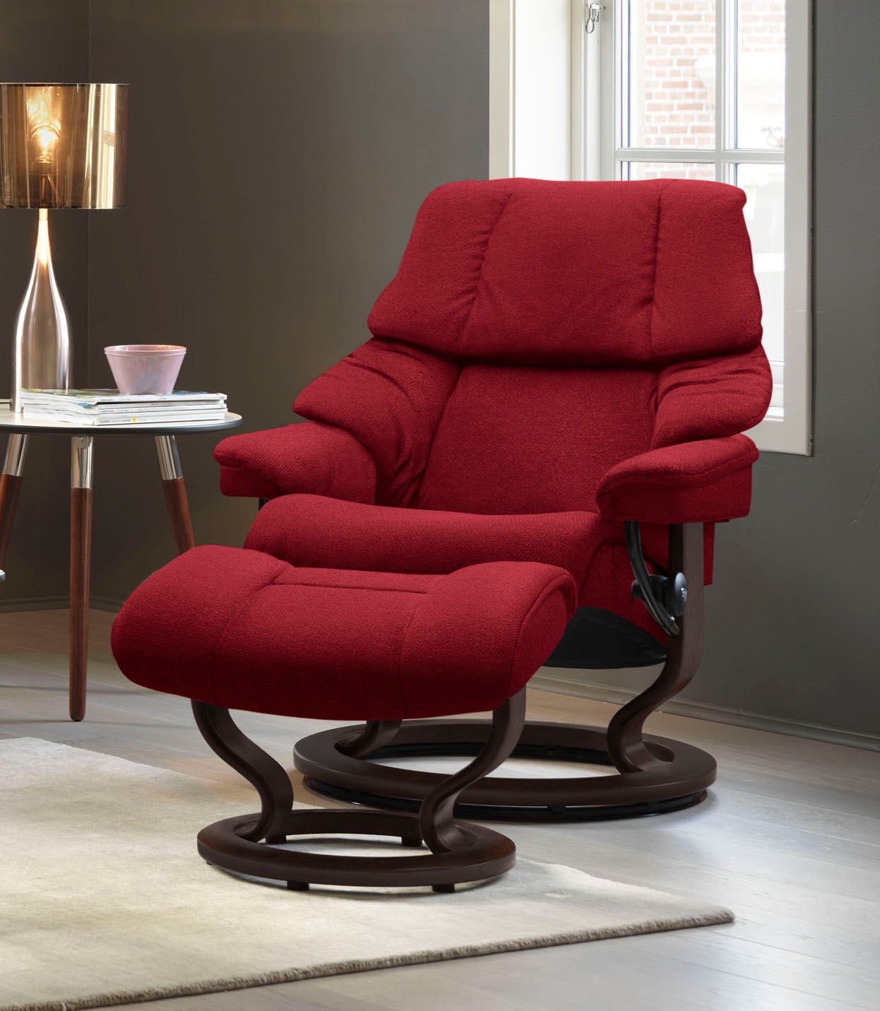 Stressless Fußhocker "Reno", mit Classic Base, Gestell Braun