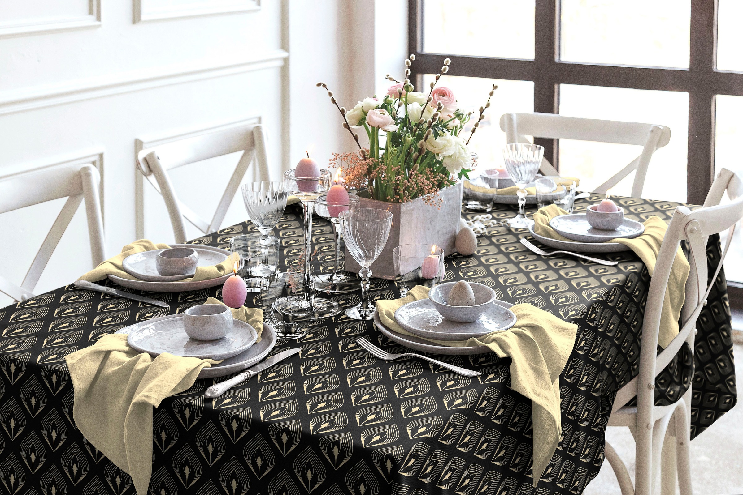 Adam Tischdecke "Feathers" aus 100% Bio-Baumwolle günstig online kaufen