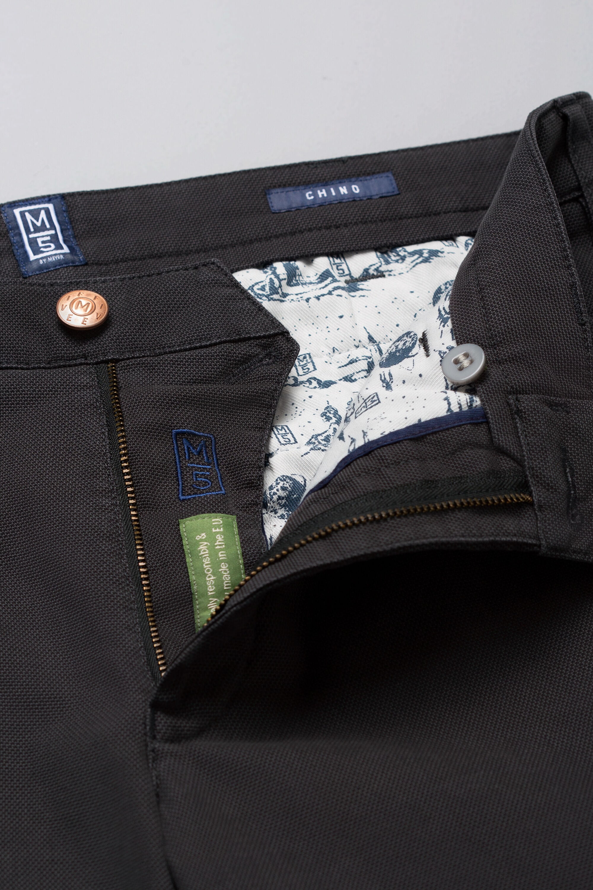 MEYER Chinos »M5 Chino«, im unifarbenem Design
