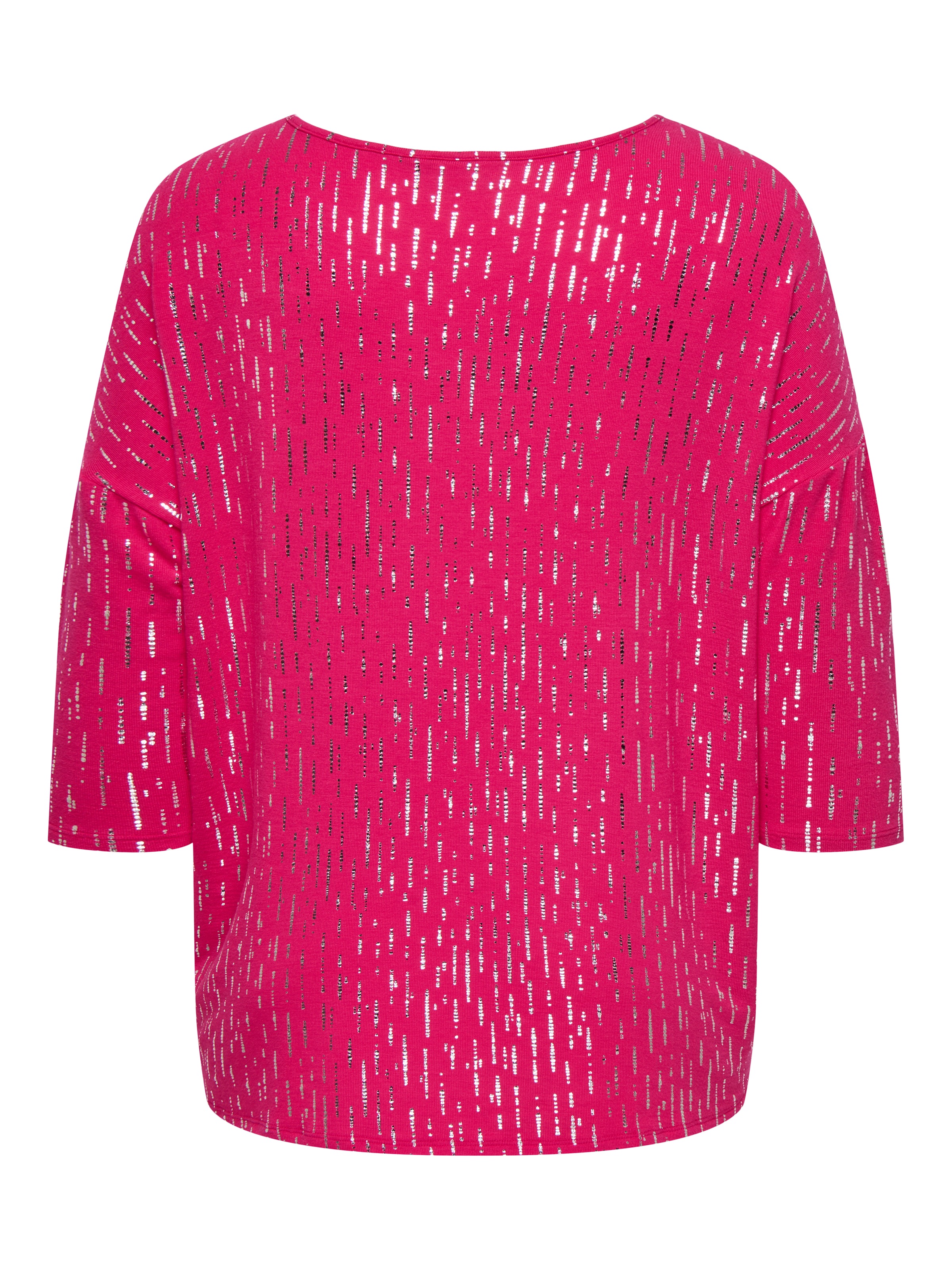 ONLY CARMAKOMA Rundhalsshirt »CARFOILA 3/4 O-NECK TOP JRS BF«