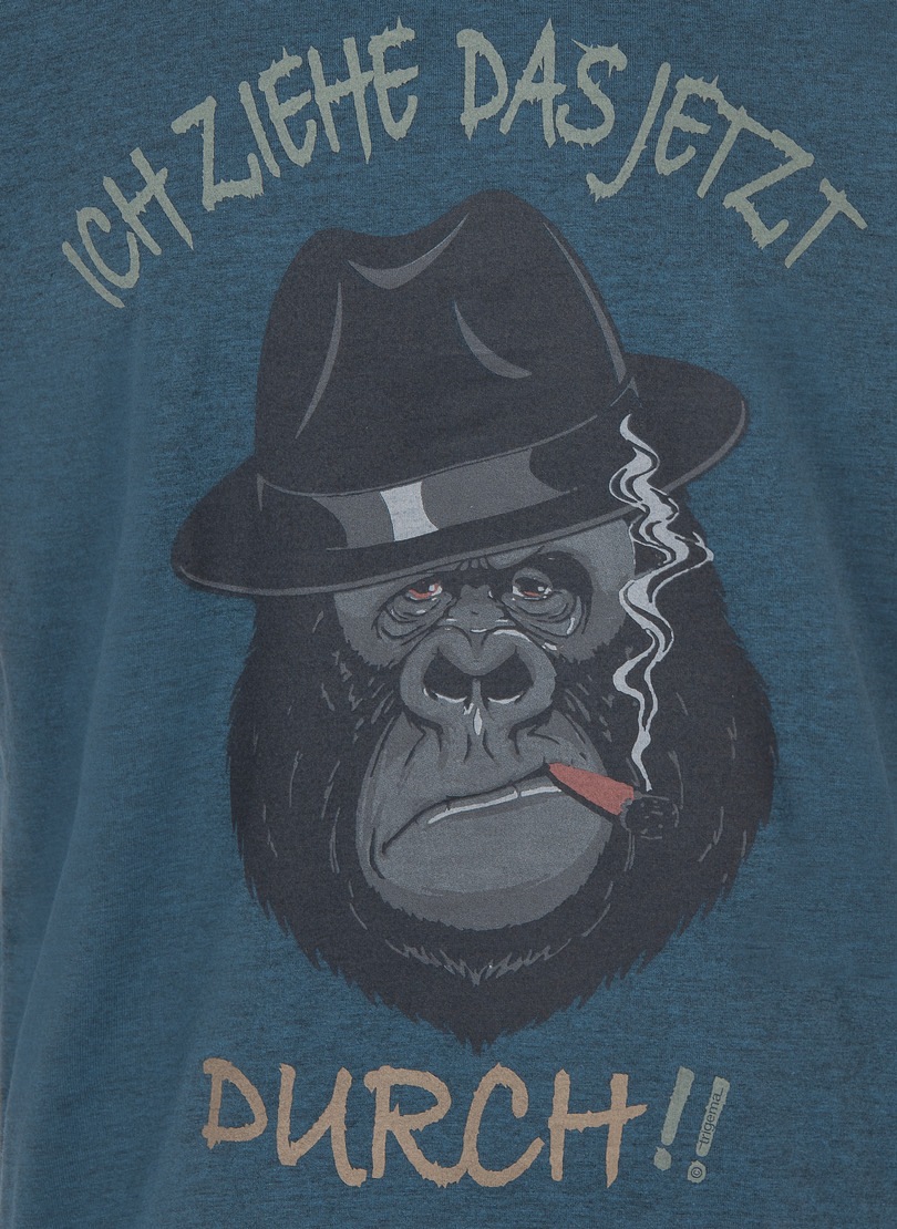 Trigema T-Shirt »TRIGEMA T-Shirt mit Motiv und Spruch«