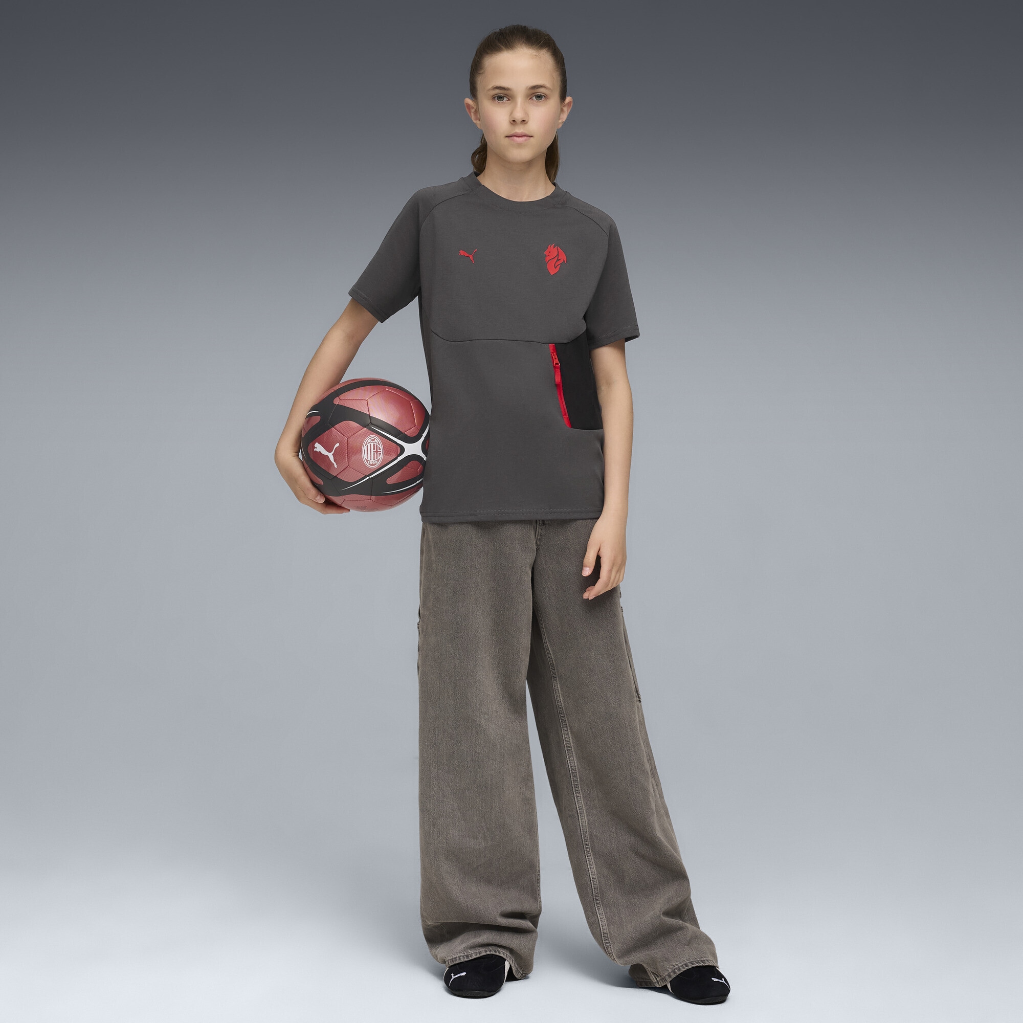 PUMA T-Shirt »AC Milan PUMATECH Pocket T-Shirt Jugendliche«