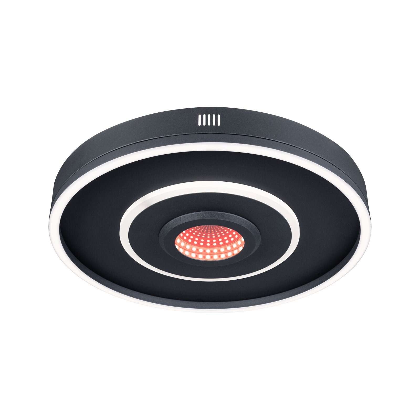 Paulmann LED Deckenleuchte »Spaceglow Four RGB+ 320lm / 800lm 230V 22W Schwarz matt«, 1 flammig, dimmbar