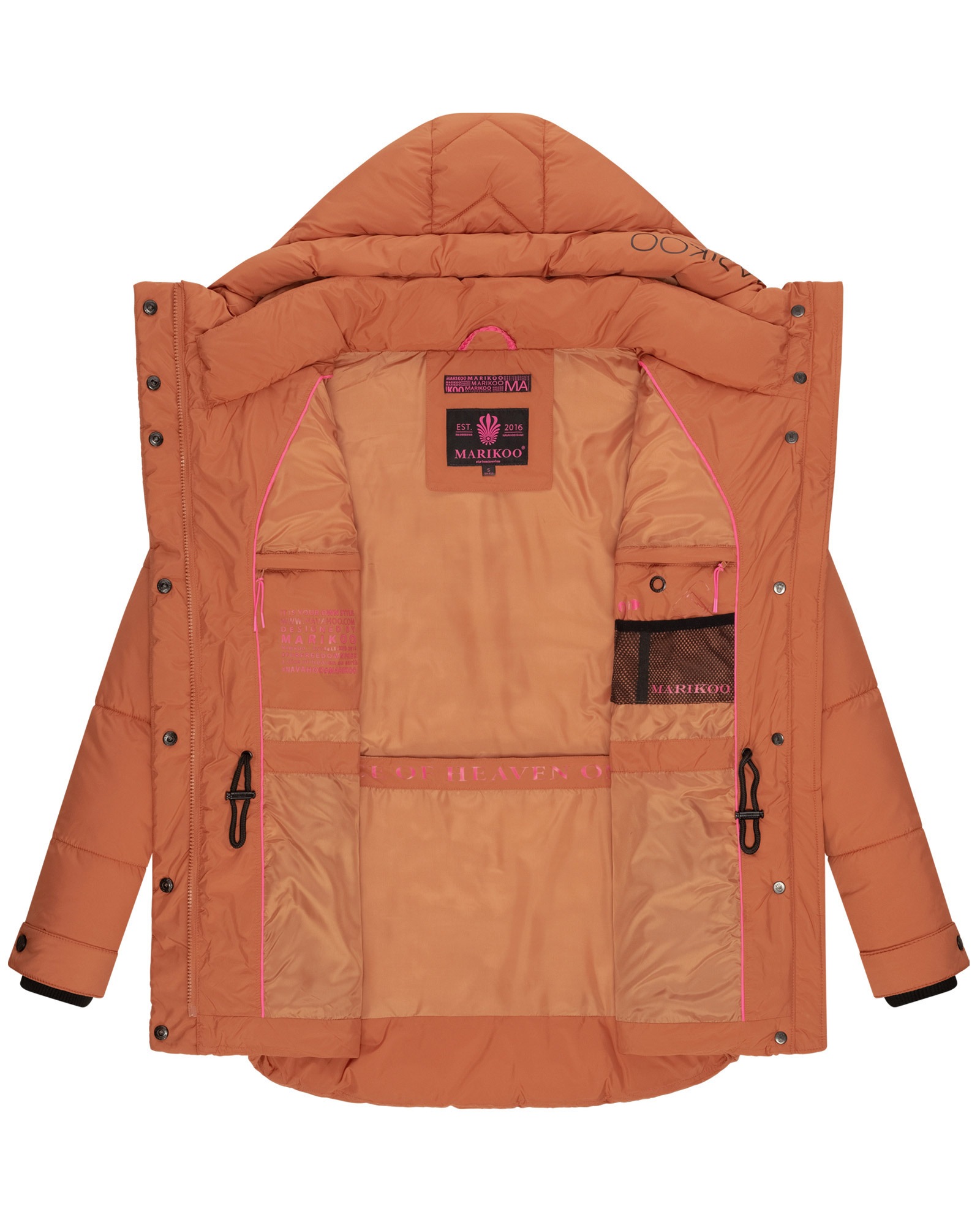 Marikoo Winterjacke »Akumaa«, mit tailliertem Schnitt