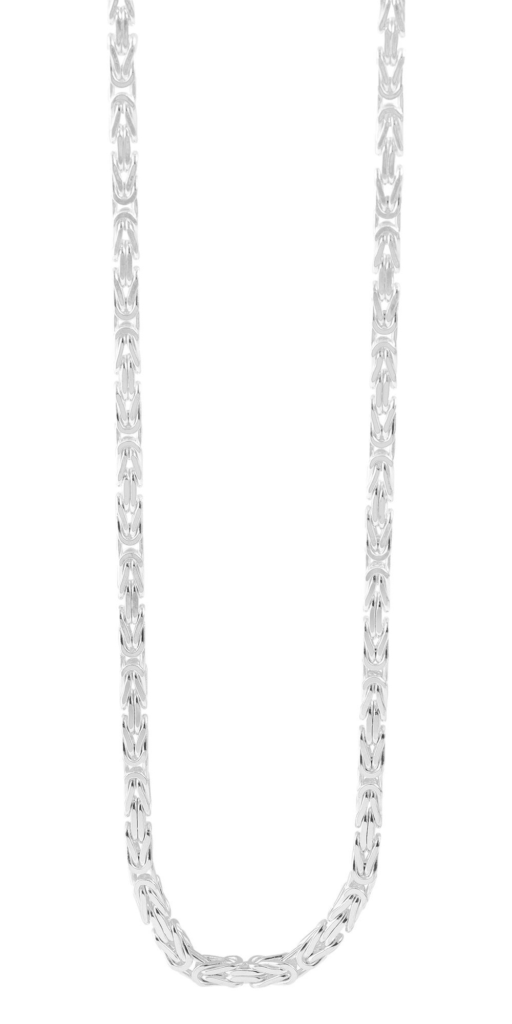 Adelia´s Kette ohne Anhänger »Herren Halskette – Königskette aus 925 Silber 50 cm« Ideal als Geschenk zum Geburtstag