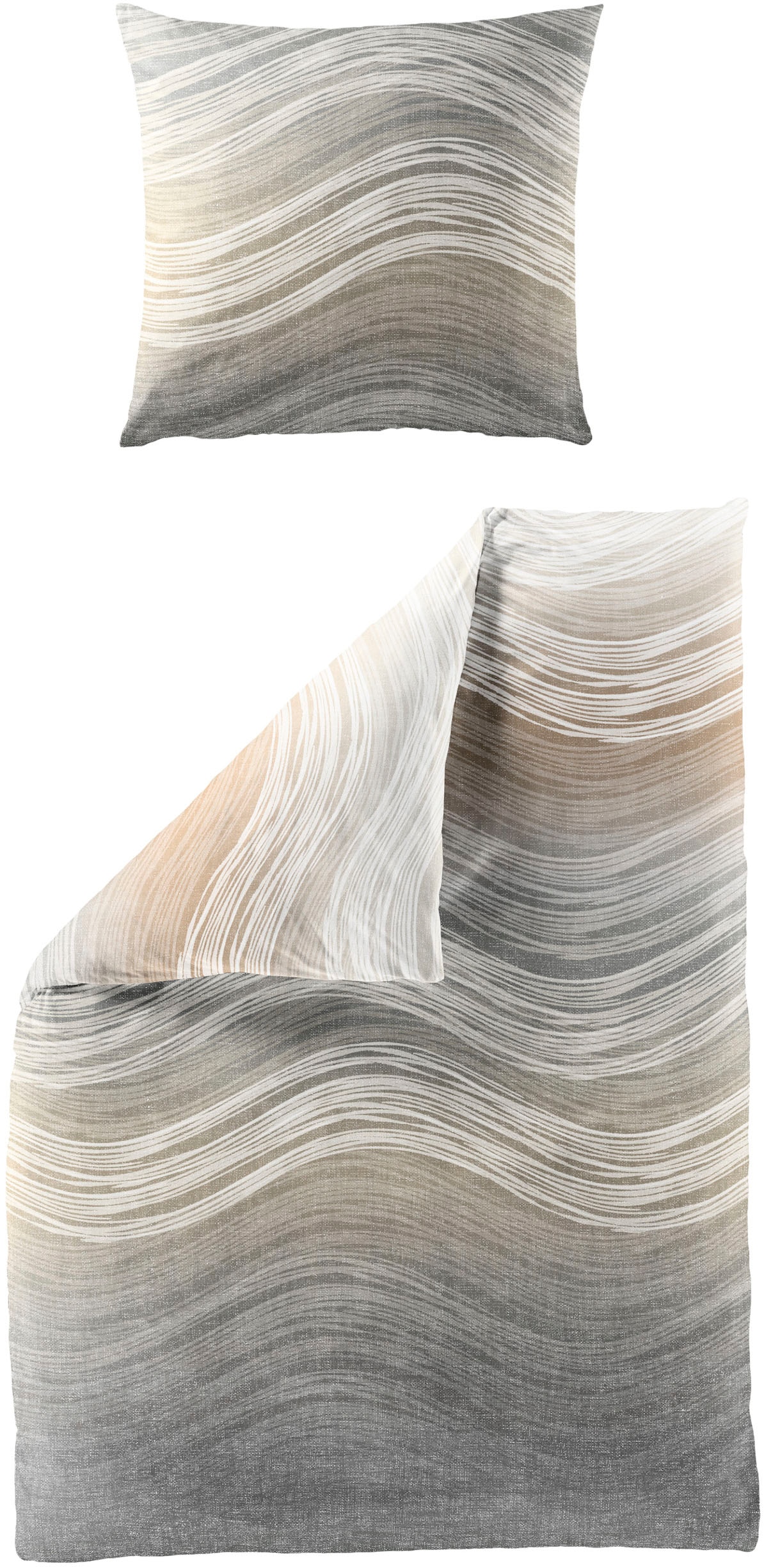 BIERBAUM Bettwäsche "4061" 2 Stk. Mako-Satin, 100 % Baumwolle, pflegeleicht günstig online kaufen