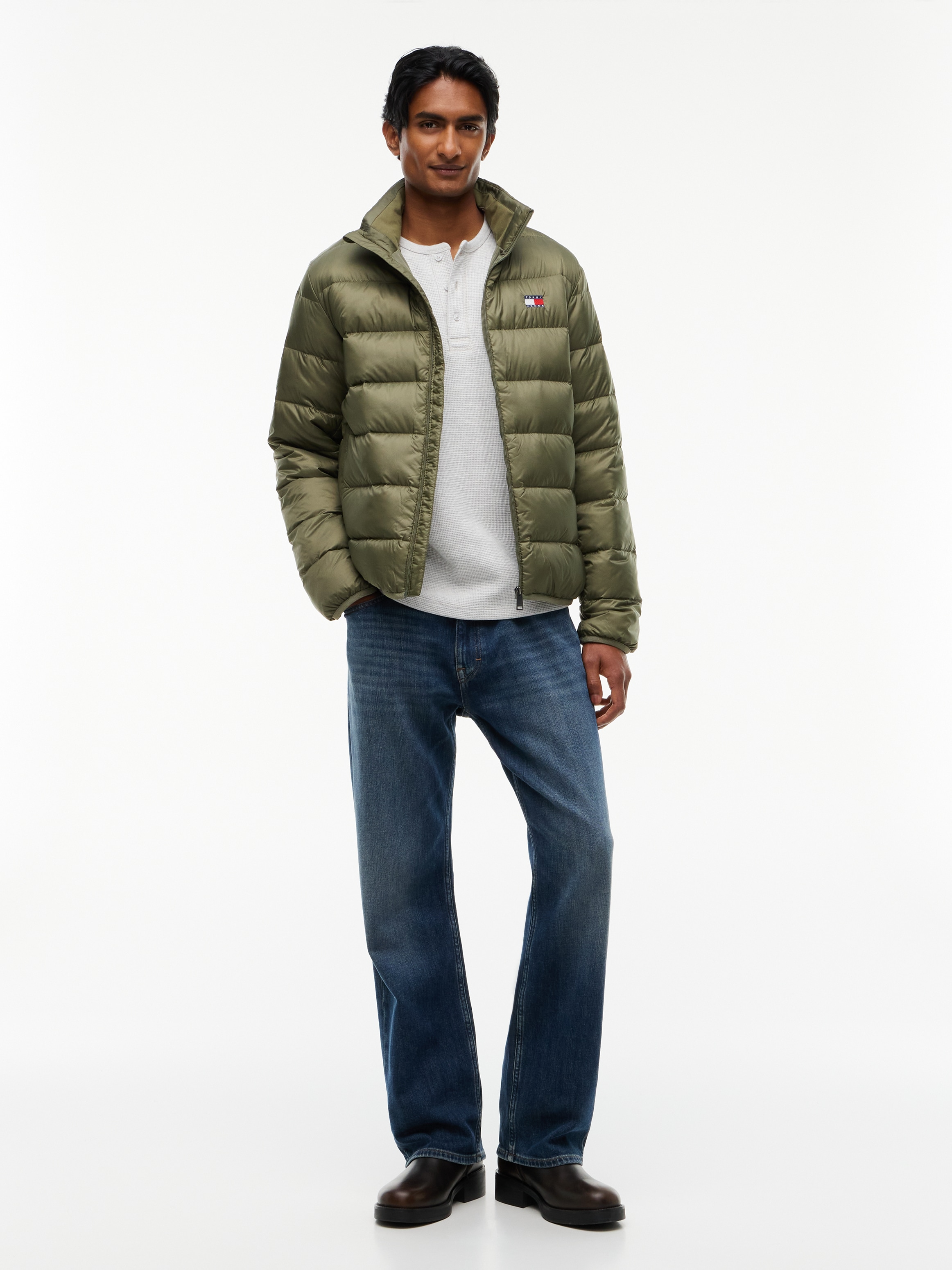 Tommy Jeans Steppjacke »LIGHT DOWN PACKBL JACKET« ohne Kapuze Regular fit mit Stehkragen