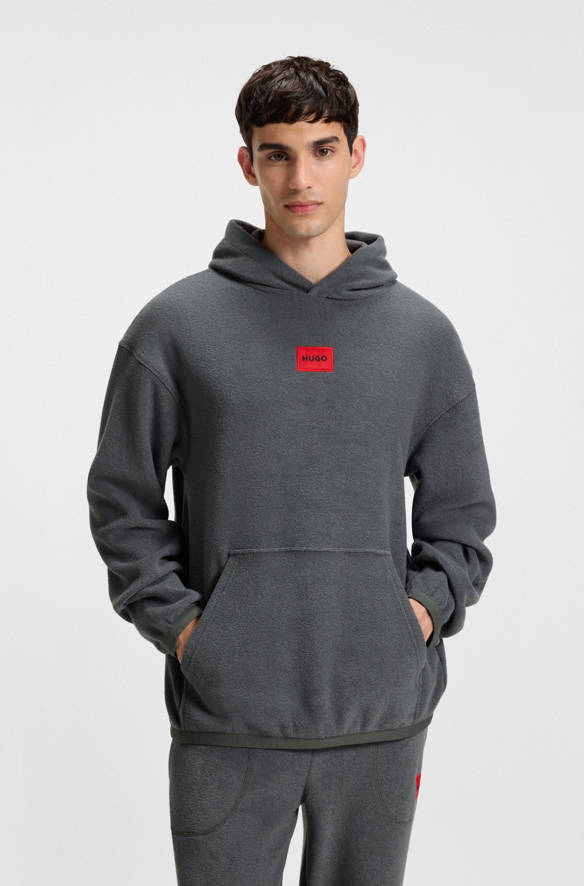 HUGO Underwear Hoodie, Relaxed Fit, Fleece-Qualität günstig online kaufen