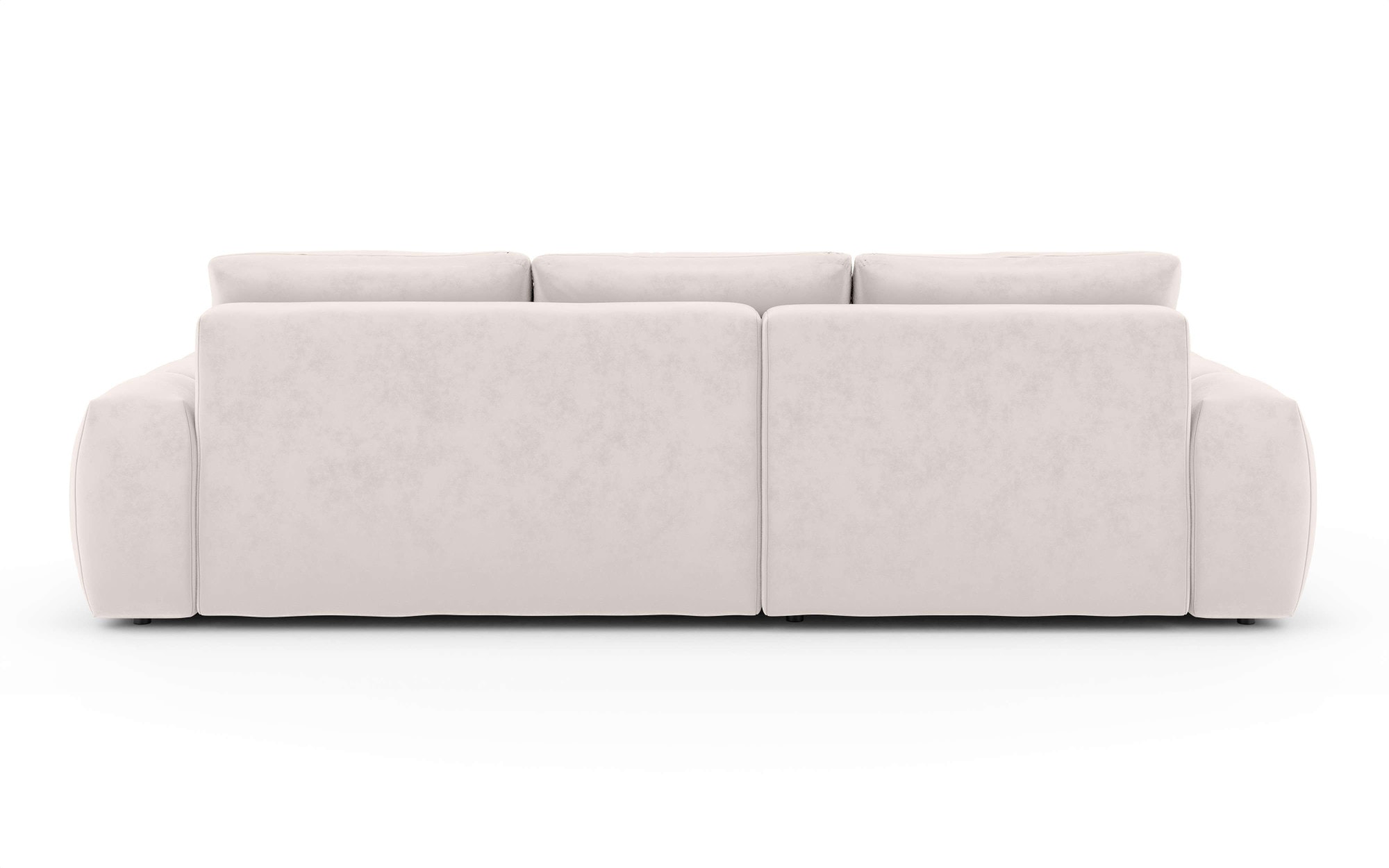 INOSIGN Ecksofa »AZITA klein optionale Schlafsofa mit Bettkasten, B/T/H: 270/166,5/84cm«, L-Form mit Wellenunterfederung, Bubble-Optik