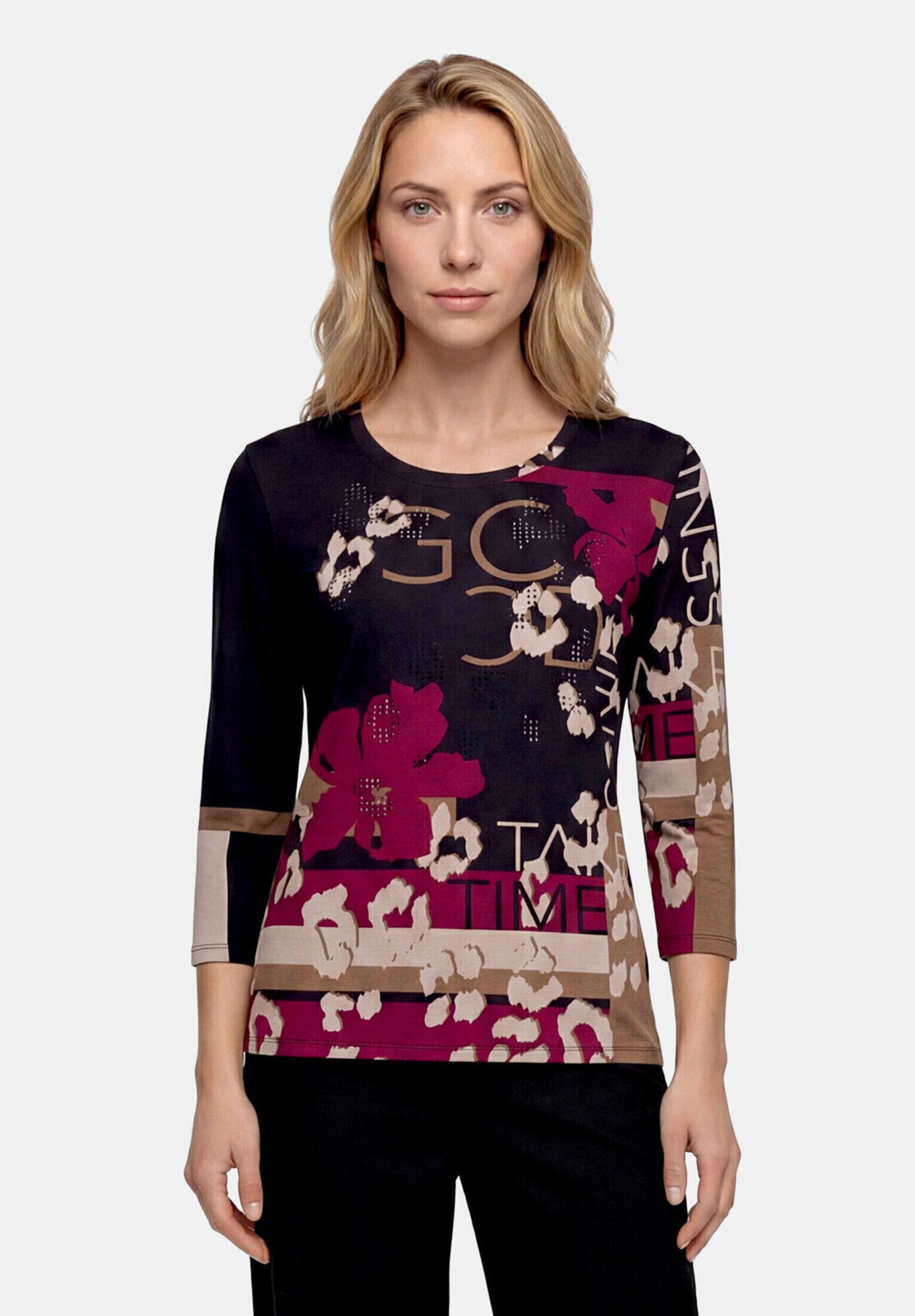 Betty Barclay 3/4-Arm-Shirt "Damen mit Rundhalsausschnitt" 1