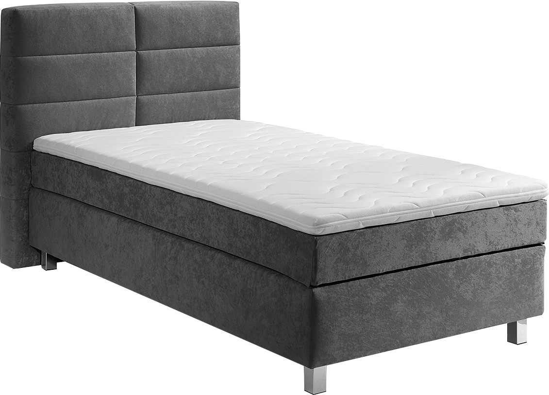 Westfalia Schlafkomfort Box Spring Bed Anthracite 105x210cm 10