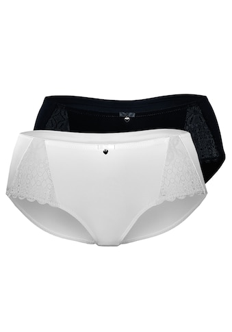 Panty, (Packung, 2 St.), mit Spitzeneinsatz