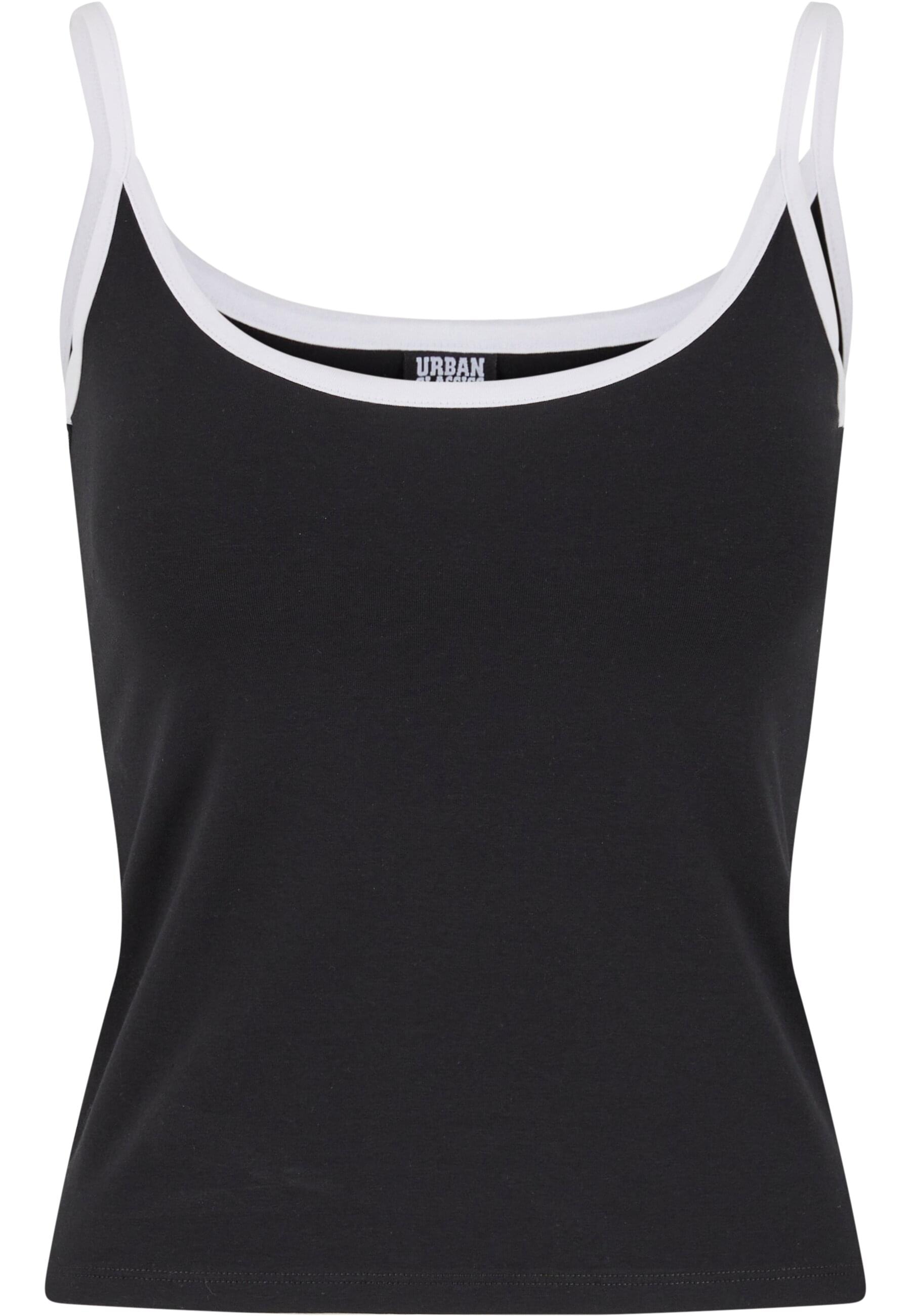 URBAN CLASSICS Muskelshirt »Urban Classics Ladies Contrast Basic Top 2-Pack«, (1 tlg.)