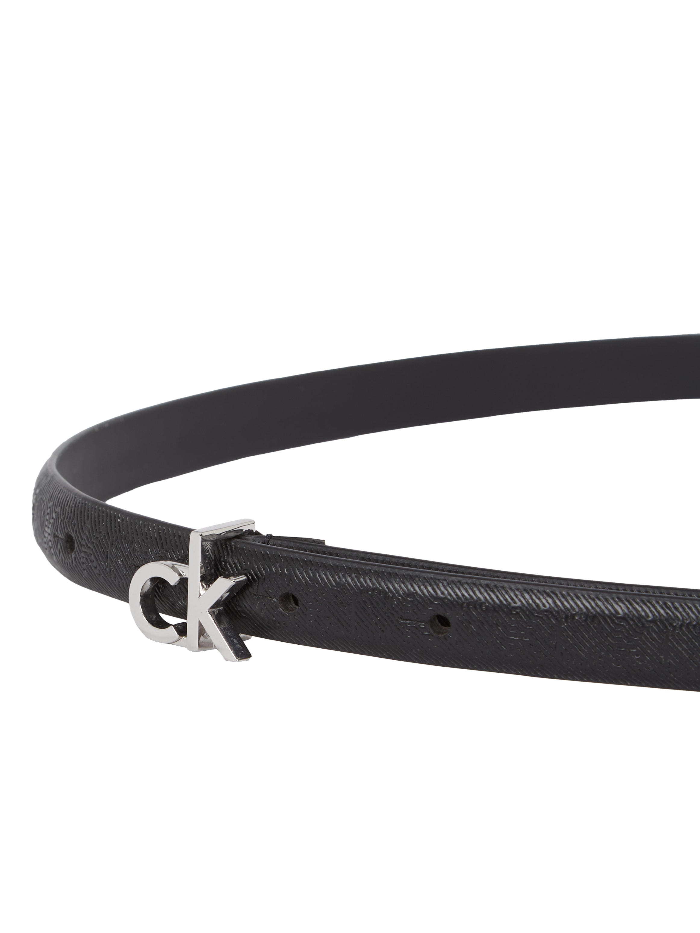 Calvin Klein Ledergürtel »CK BUCKLE SKINNY BELT 1.5_MONO«, mit Logo-Print