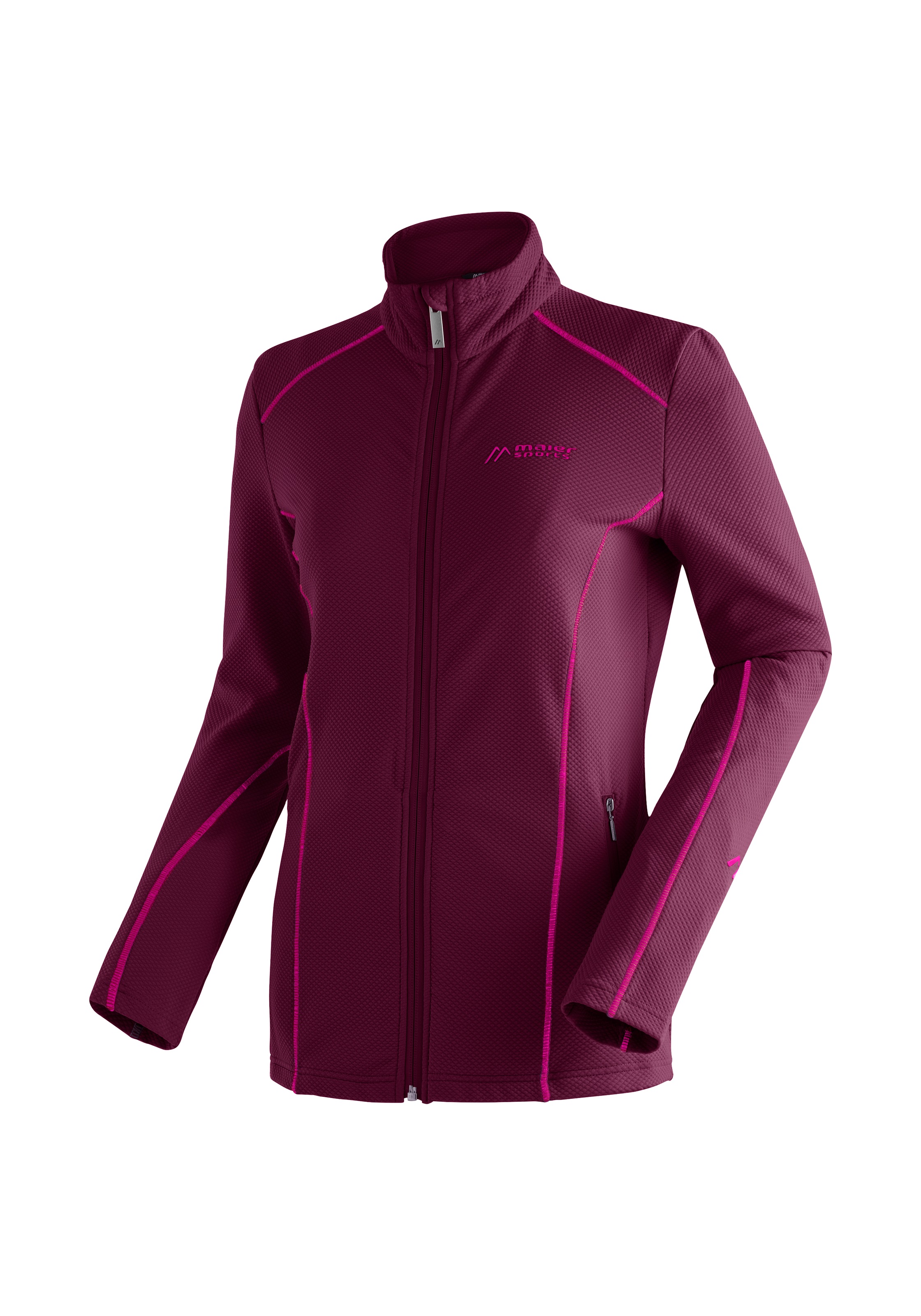 Maier Sports Funktionsshirt "Ximena", warme Damen Fleecejacke als Midlayer, ideal zum Skifahren