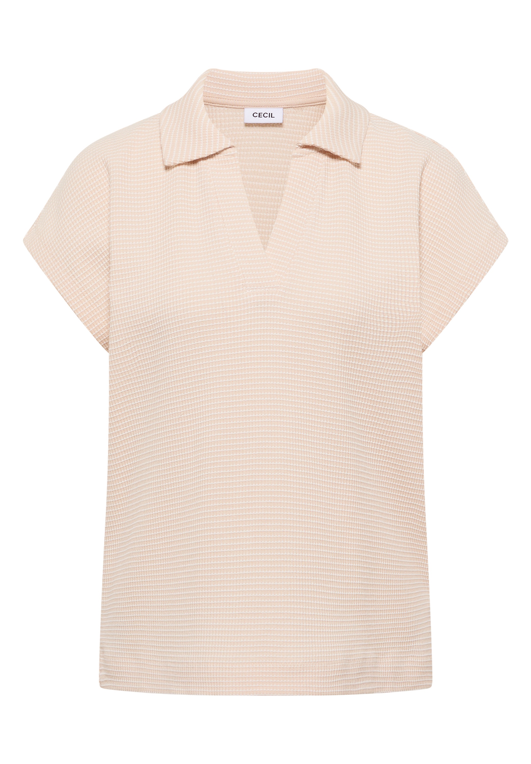 CECIL Women's Polo Shirt Pearl Beige Size M 5