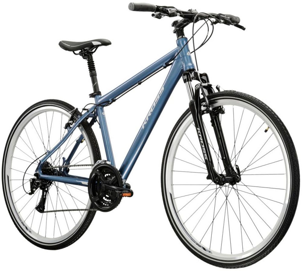 Kross Crossrad »Crossrad Herren 28" Move 1.0 blau 24 Gänge« 24 Gang Shimano ACERA M3020 Schaltwerk Kettenschaltung