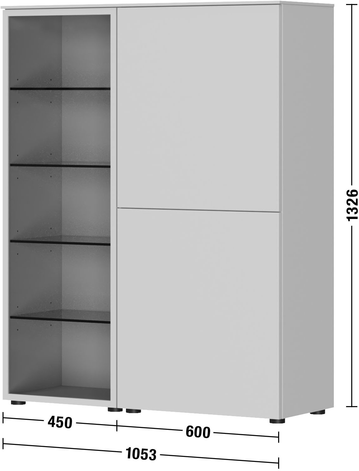 nobilia® Highboard »Style«