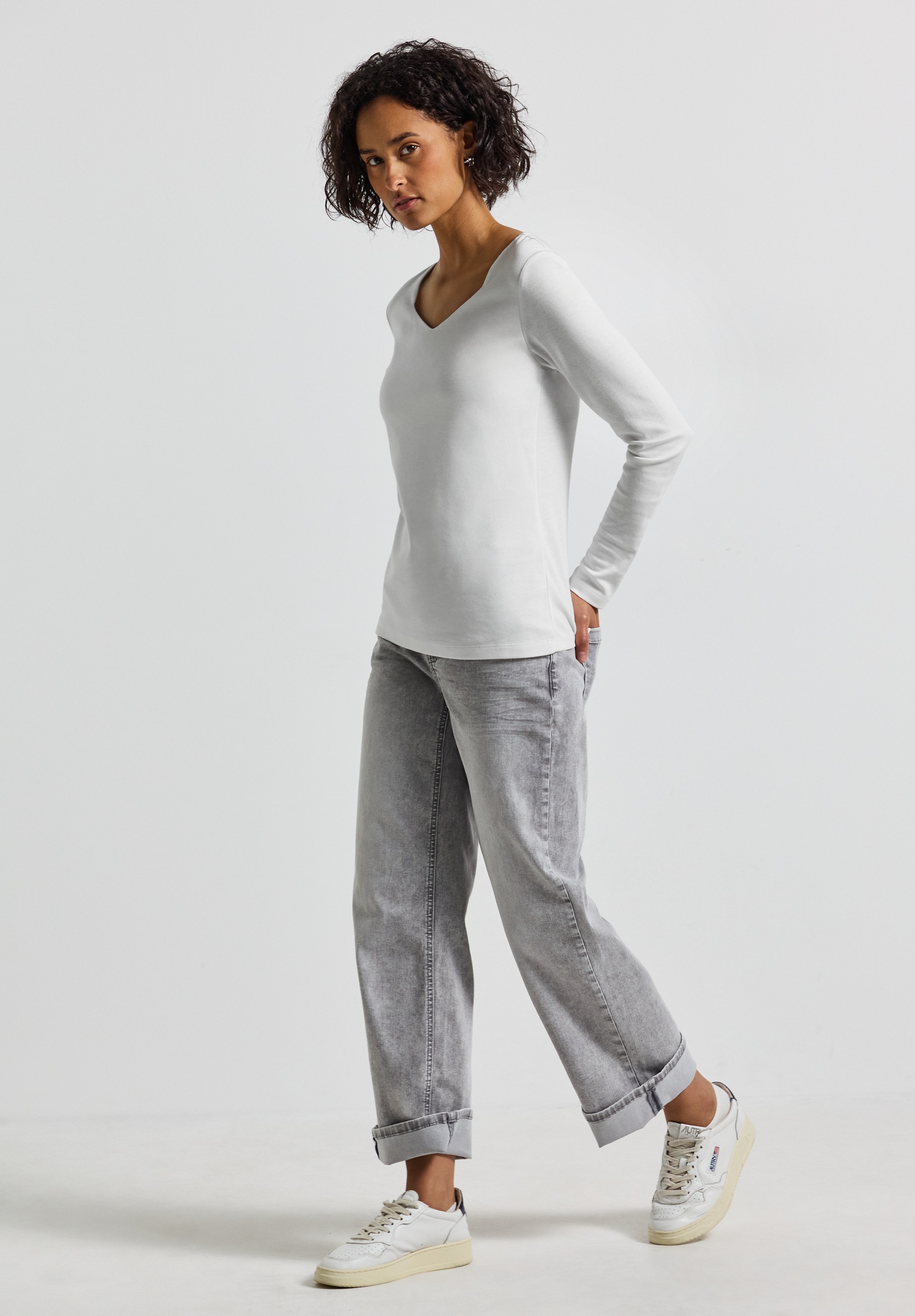 STREET ONE Langarmshirt, im soften Baumwoll-Mix