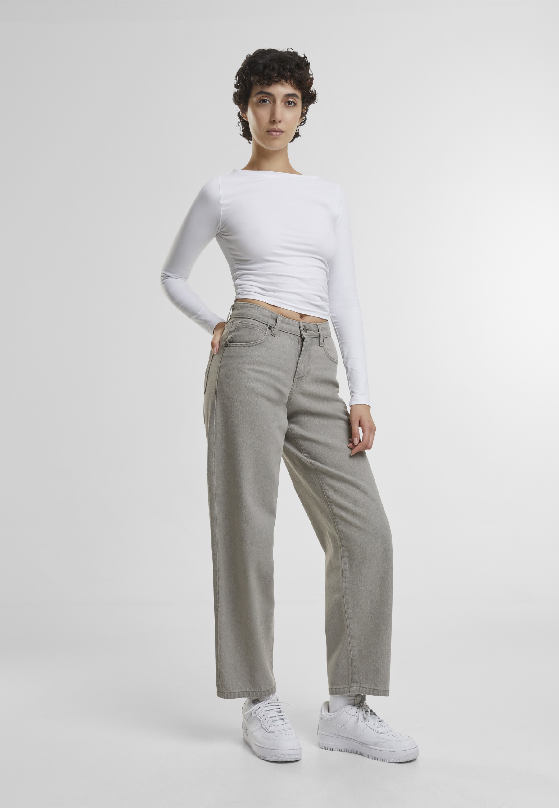 URBAN CLASSICS Bequeme Jeans »Urban Classics Ladies Mid Waist 90´s Jeans«