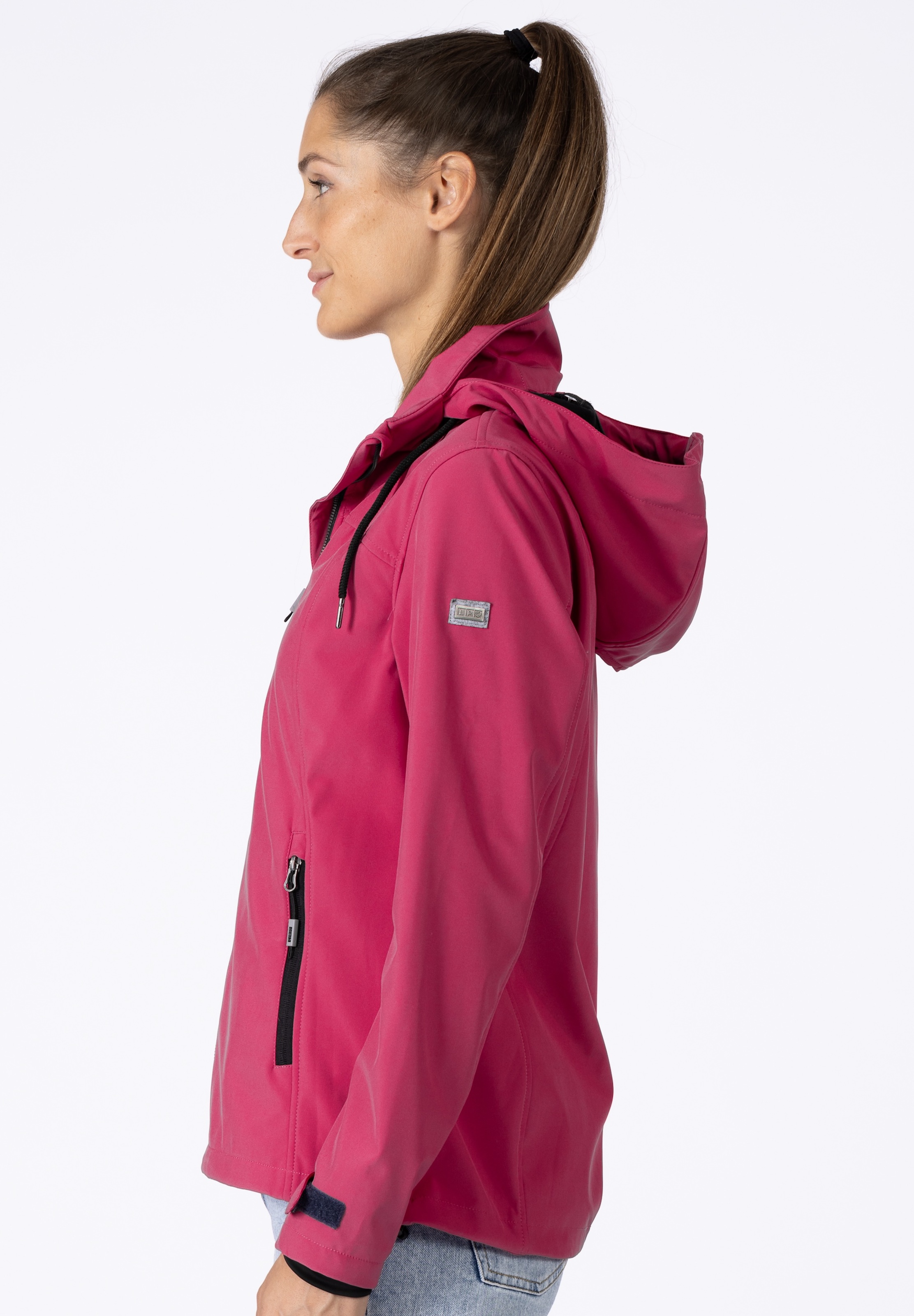 DEPROC Active Softshelljacke "DECORAH PEAK V WOMEN" mit abnehmbarer Kapuze günstig online kaufen