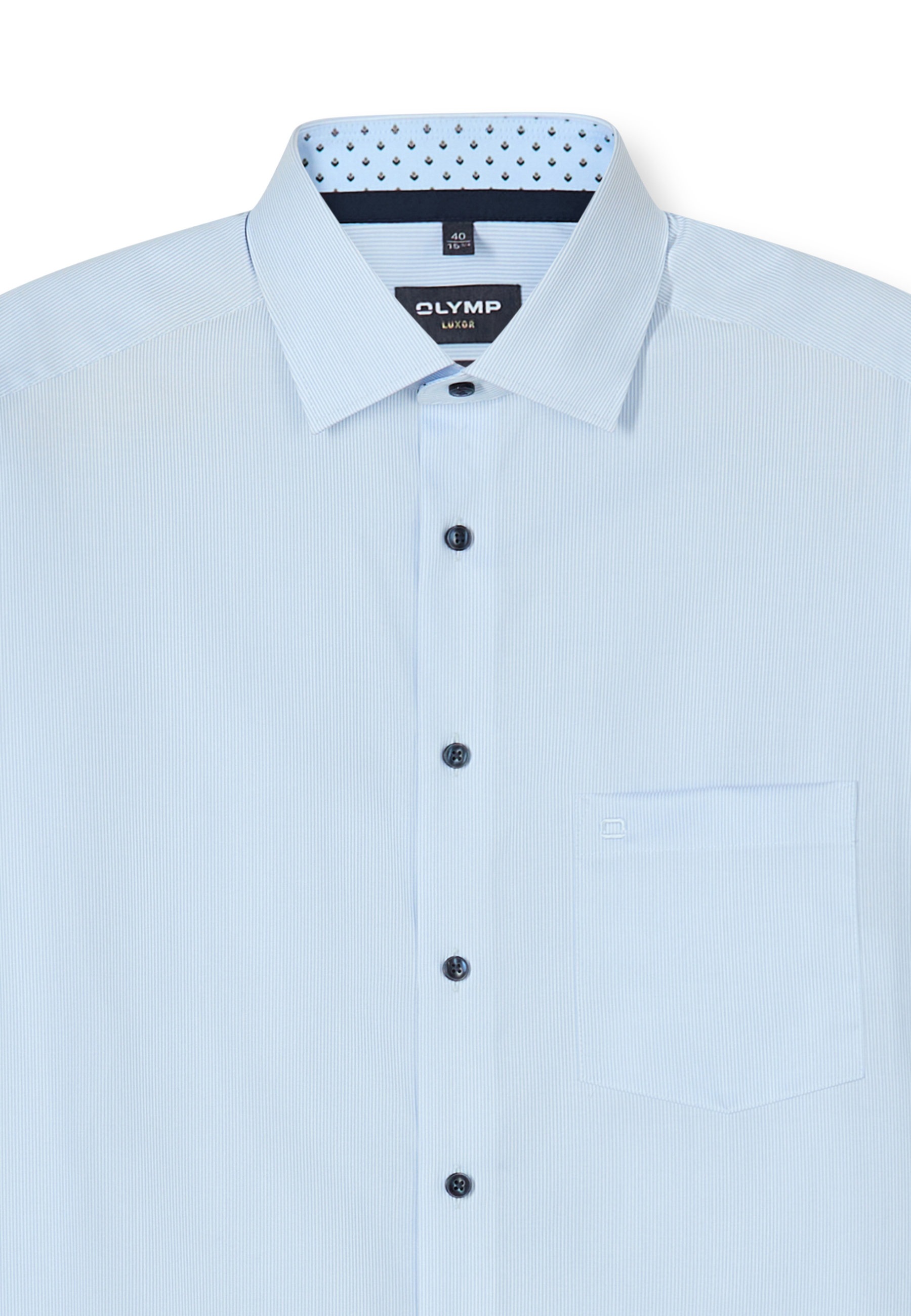 OLYMP Luxor Modern Fit Hemd Blau 41 7