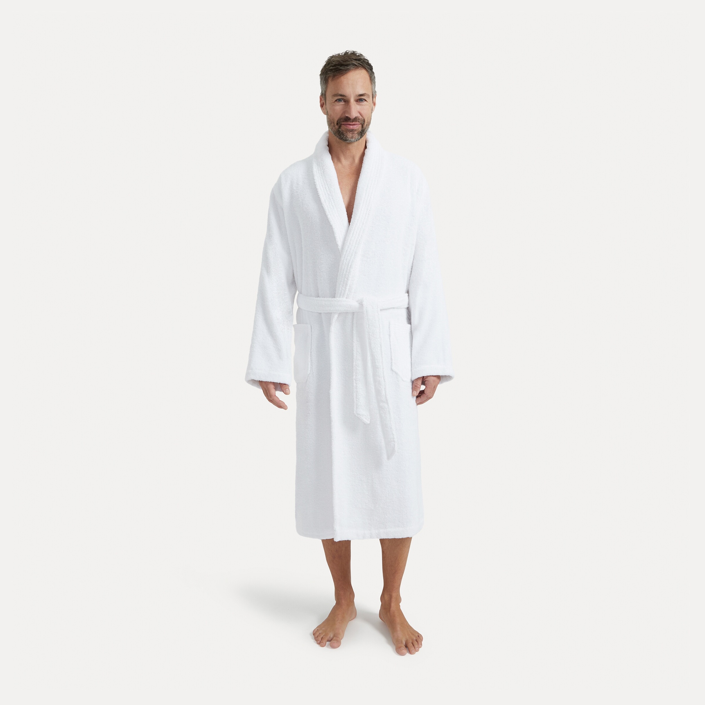 Möve Unisex-Bademantel »Basic«, (1 St.), mit Schalkragen