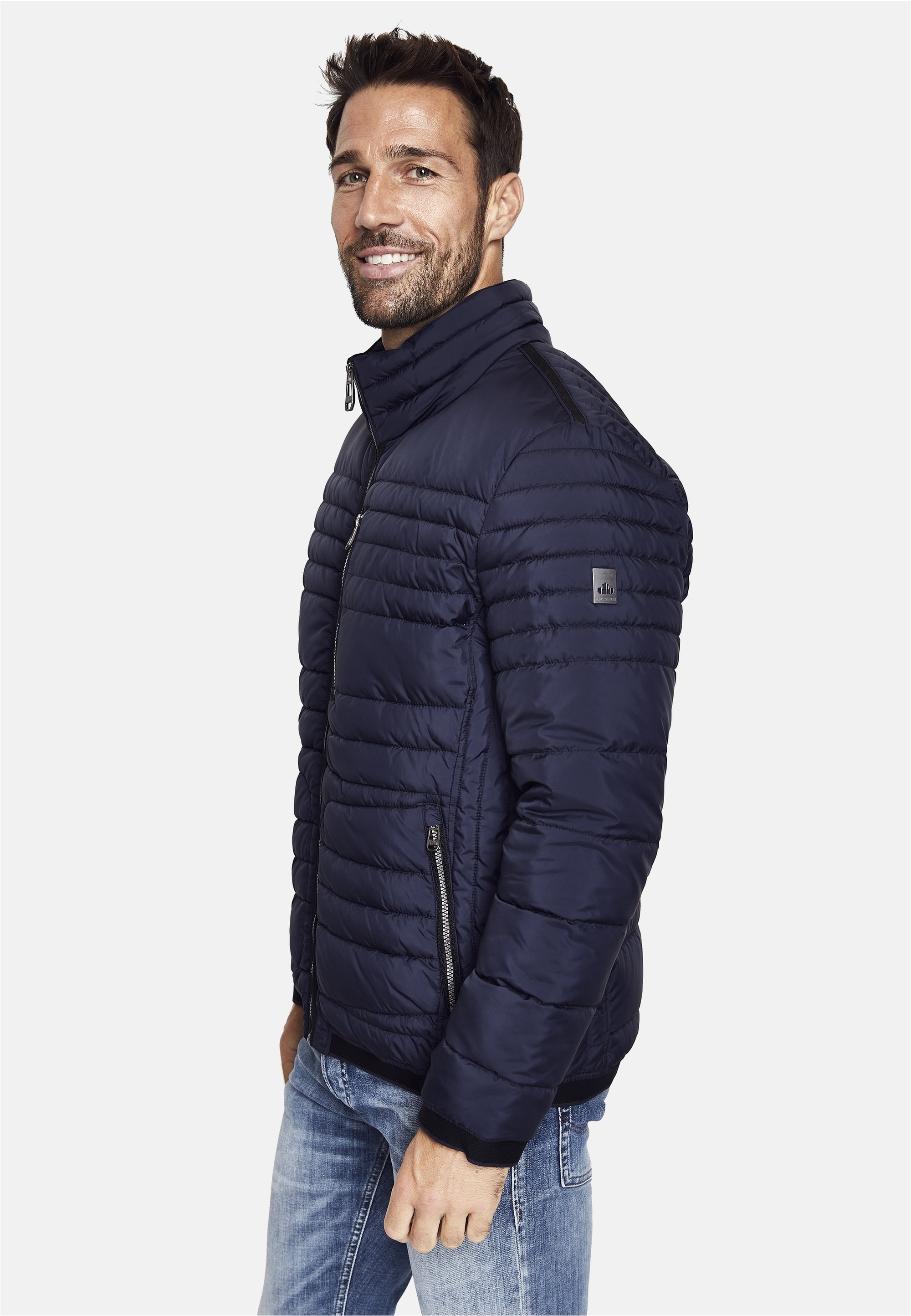 New Canadian Steppjacke, mit elastischem Bund am Saum und Armabschluss