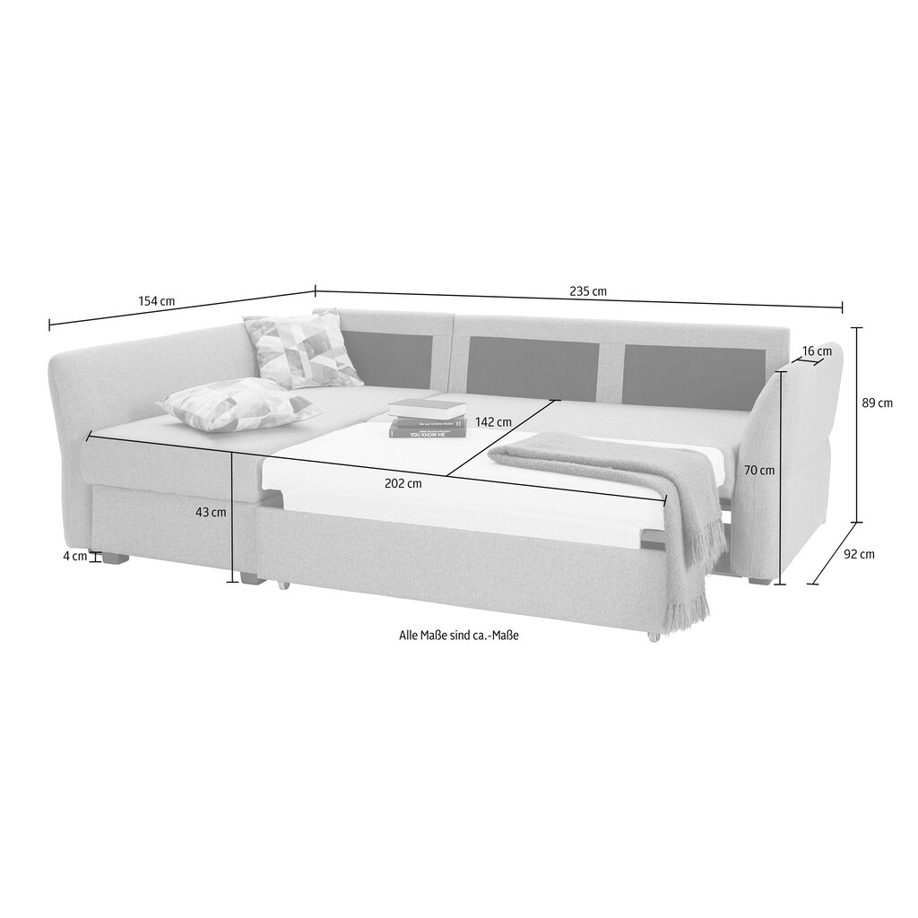 ATLANTIC home collection Ecksofa