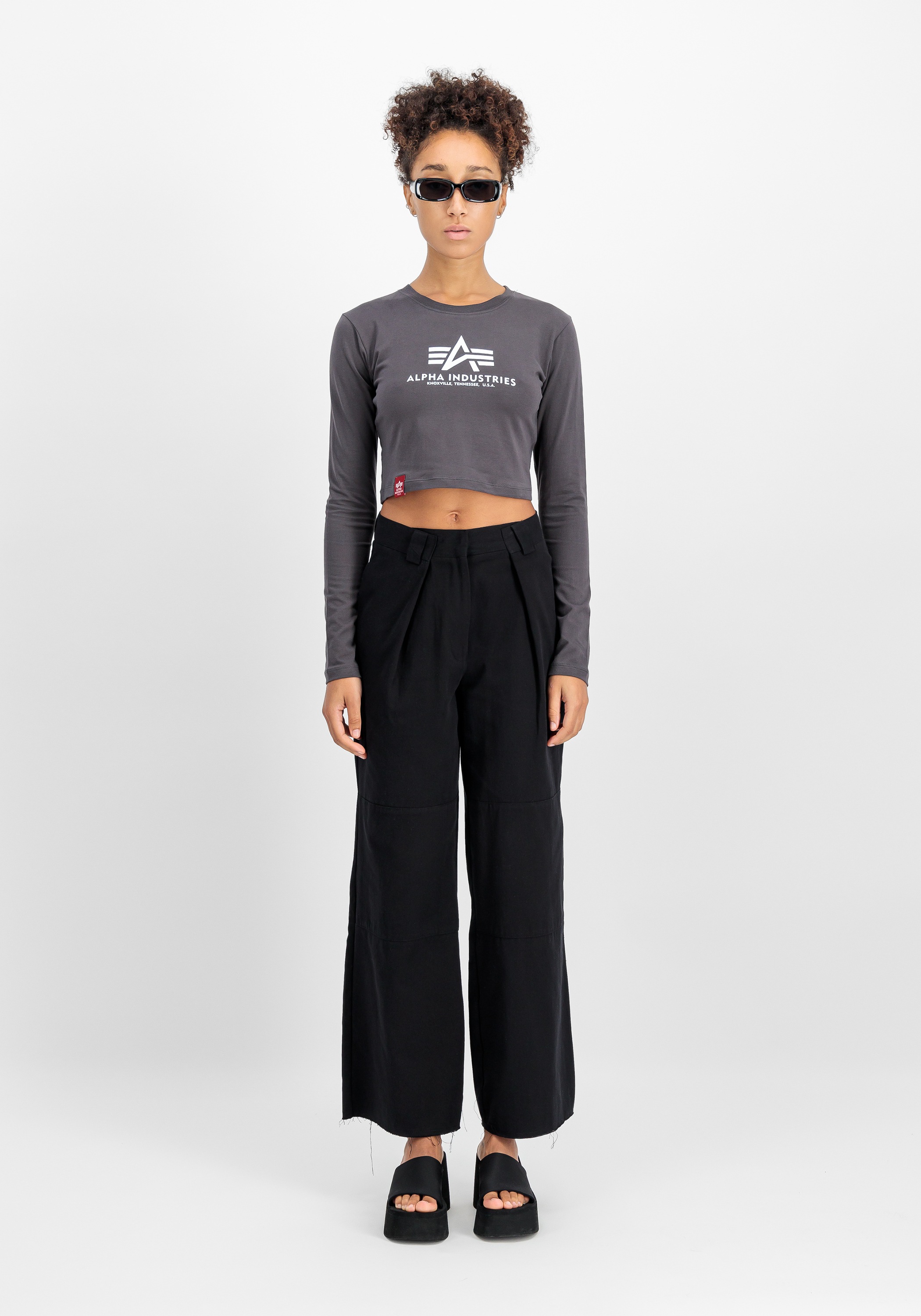 Alpha Industries Sweater »Alpha Industries Women - Longsleeves Basic Cropped LS Women«