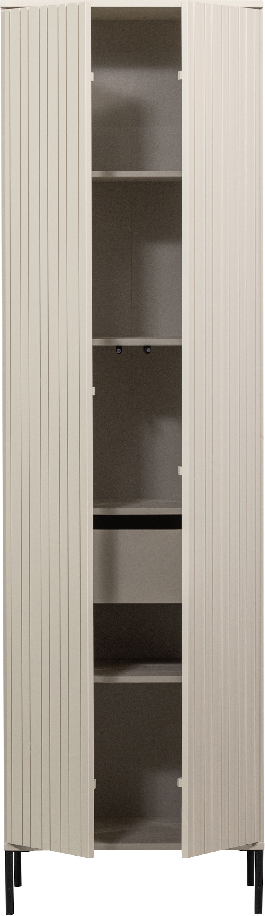 WOOOD Highboard »WOOOD NEW GRAVURE SCHRANK MIT SCHUBLADEN KIEFER DUST [fsc]« Gravure New Hochschrank von WOOOD mit Stauraum, Stil und Push-to-Open