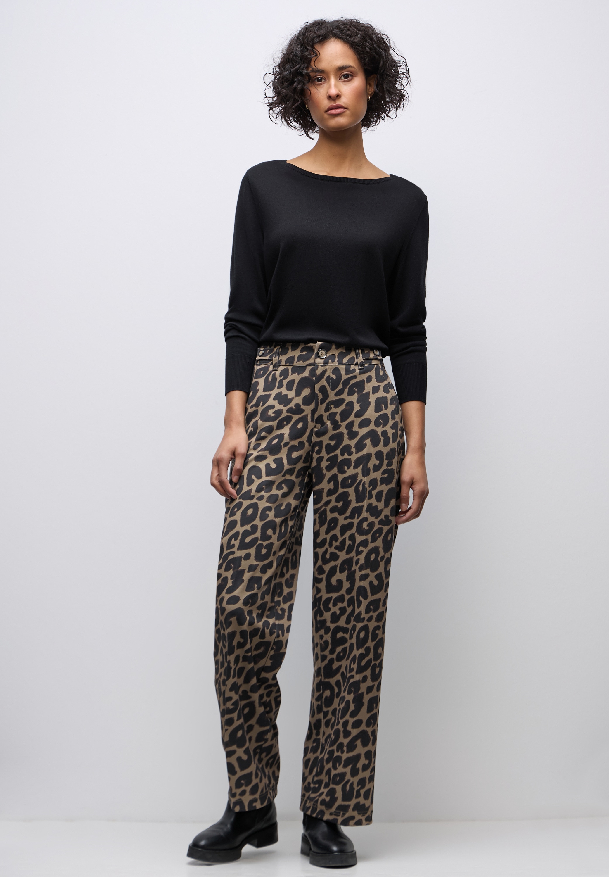 STREET ONE Stoffhose  High Waist