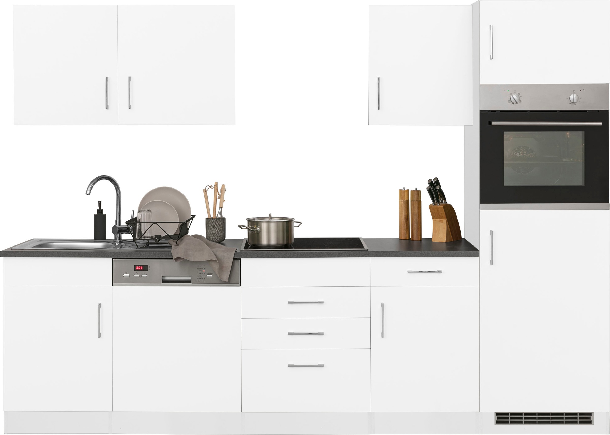 KOCHSTATION Küchenzeile "KS-Paris", ohne E-Geräte, Breite 280 cm günstig online kaufen