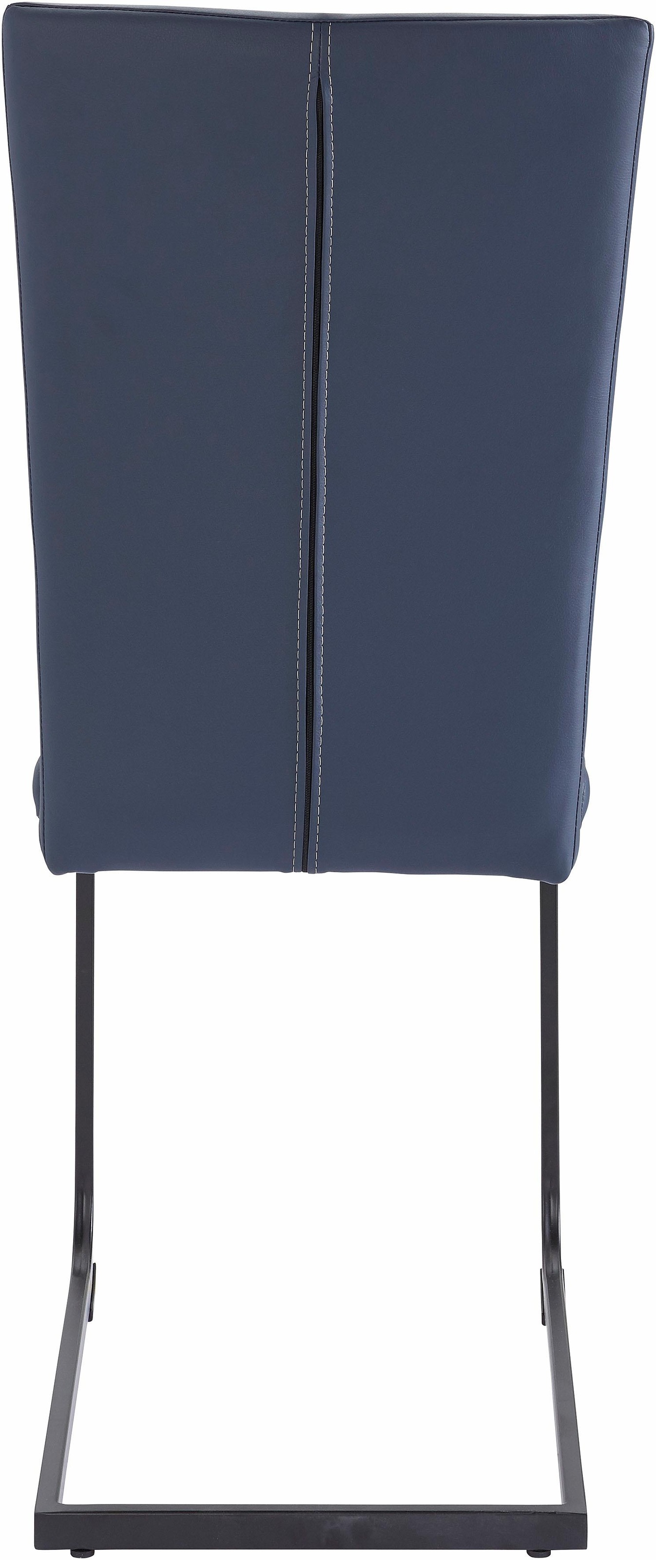 Home affaire Freischwinger »Nils«, (Set), 2 St., Kunstleder, Stuhl belastbar bis 120 Kg, Gestell Metall im Chrom-Look oder Schwarz