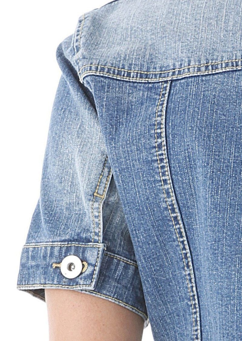 Aniston CASUAL Jeansjacke mit durchgehender Knopfleiste BAUR 