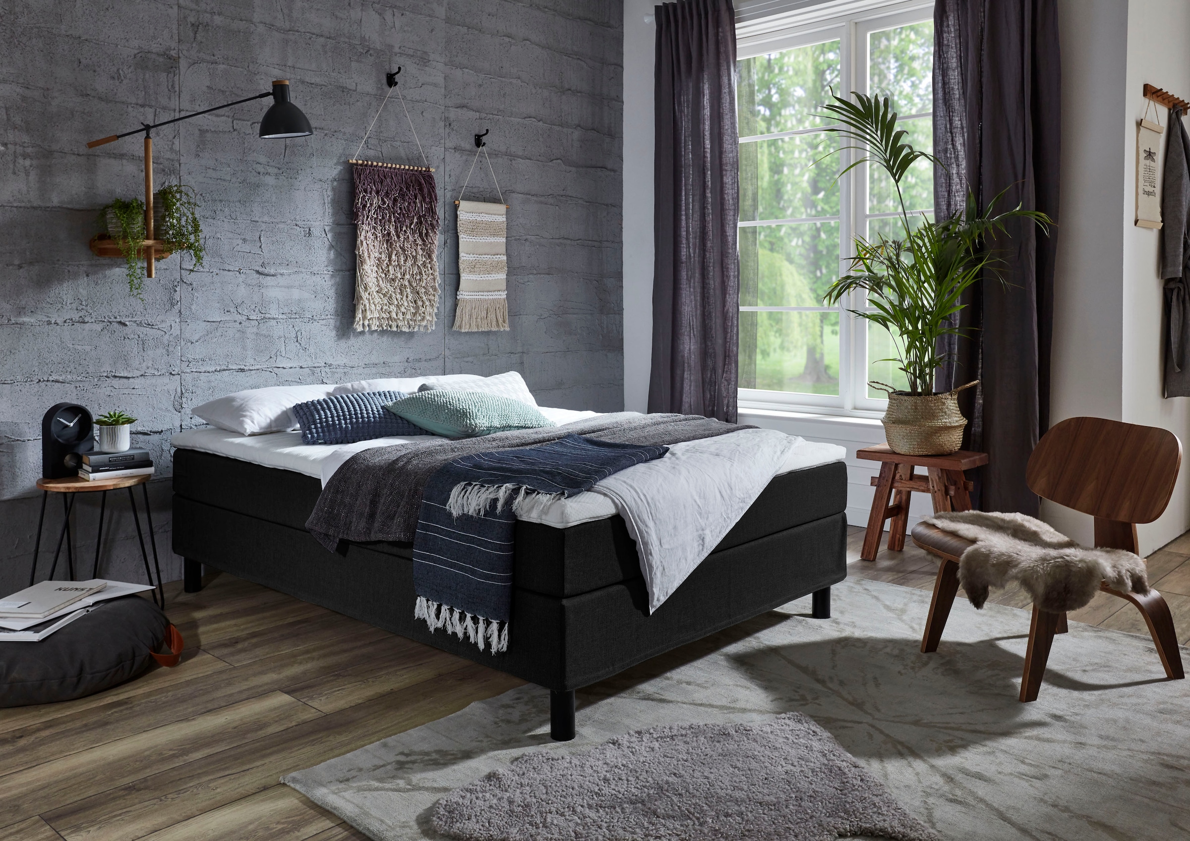 ATLANTIC home collection Boxbett »Happy« be Kopfteil su apsaugi...