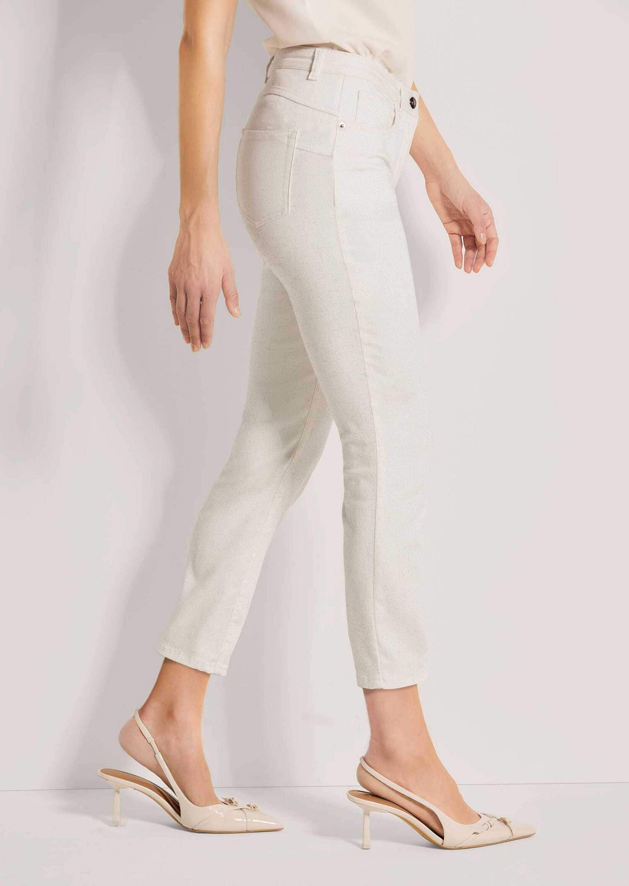 MADELEINE Chinos »Druckhose Schlanke Hose mit Allover-Druck«