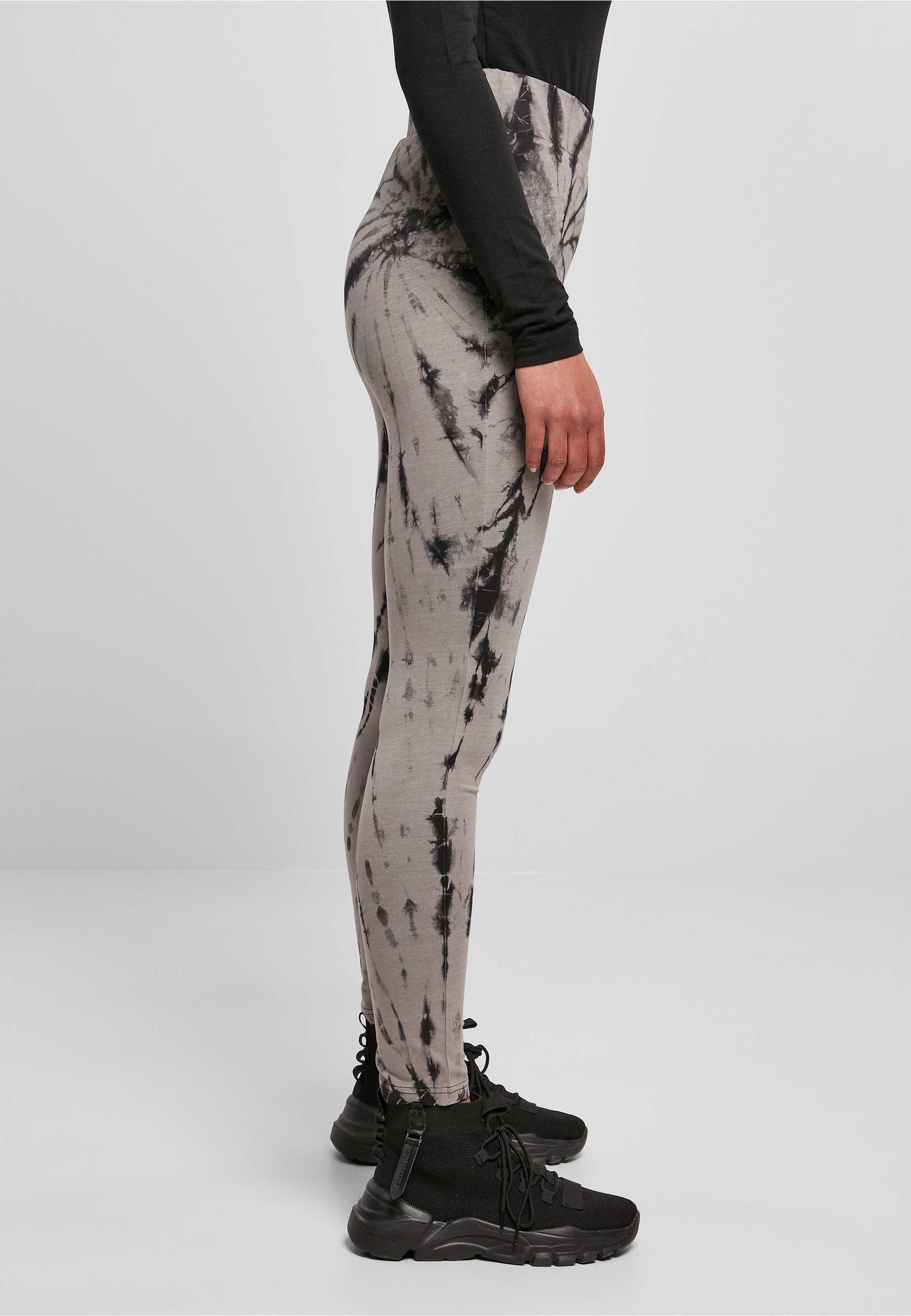 URBAN CLASSICS Leggings »Urban Classics Damen Ladies Cotton Tie Dye High Waist Leggings«