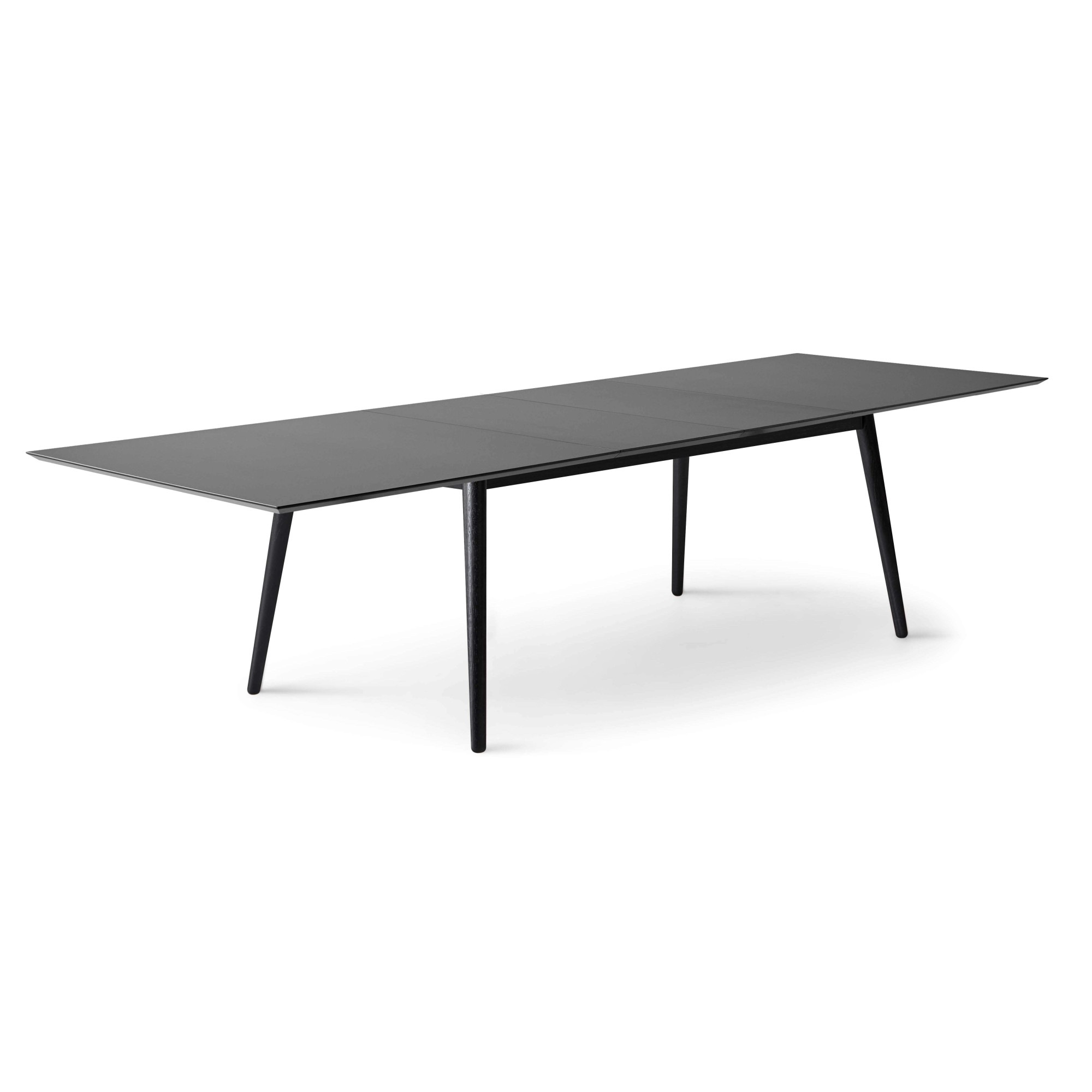 Hammel Furniture Esstisch »Meza Designtisch mit Auszugsfunktion und 2 Einlegeplatten«, bootsförmige Tischplatte MDF, Massivholzgestell, in zwei Breiten