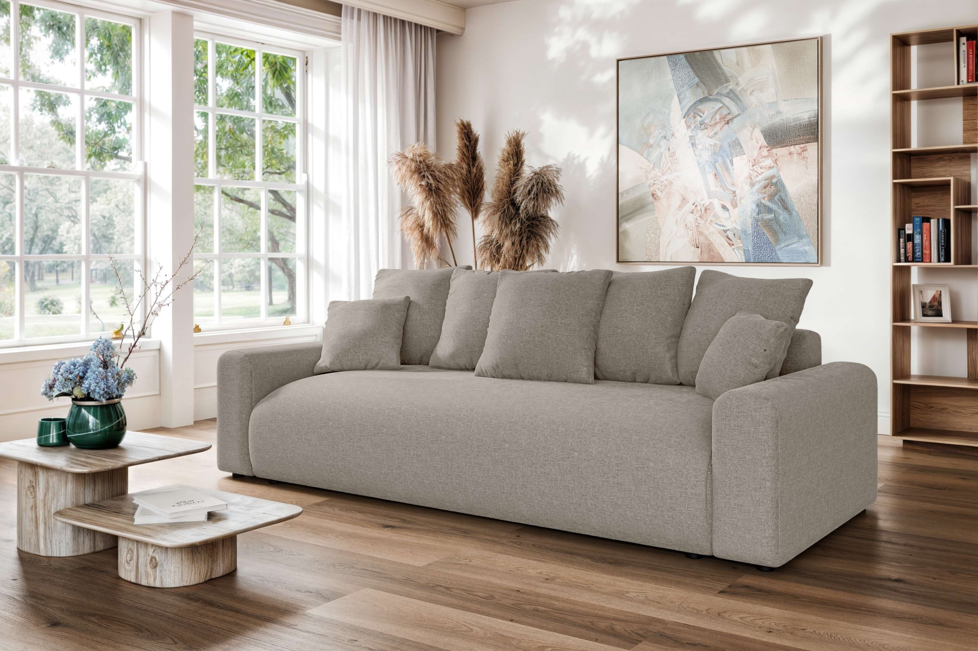 Home affaire Big-Sofa "LAKESIDE klein 3-Sitzer Schlafsofa mit Bettkasten, B günstig online kaufen