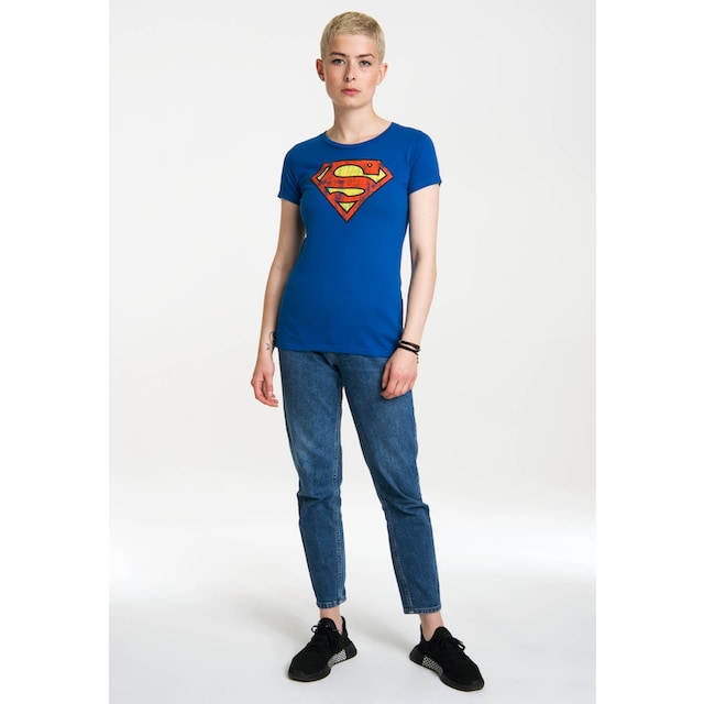 LOGOSHIRT T-Shirt »Superman«, mit klassischem Print für bestellen | BAUR