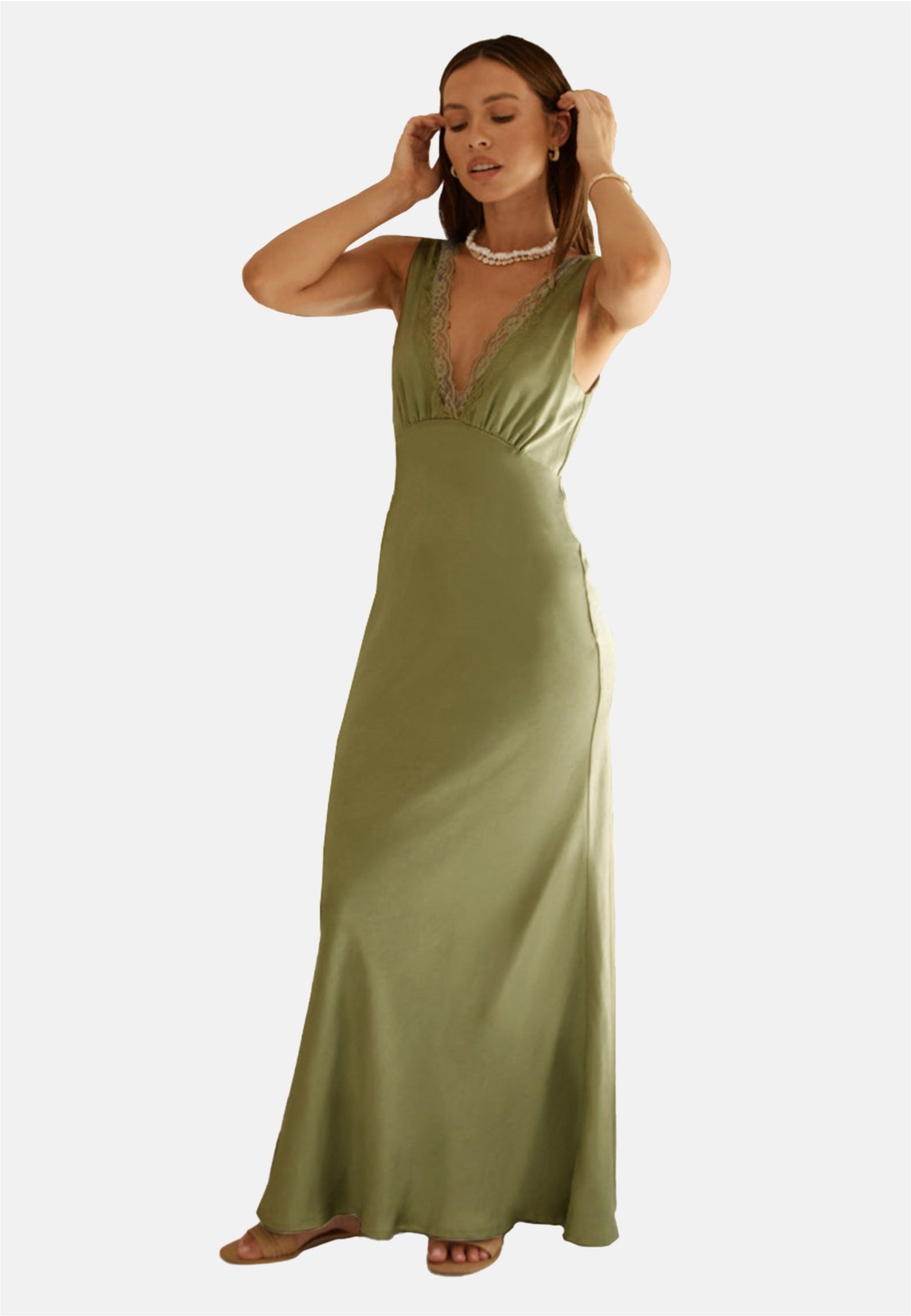 Moda Minx Jerseykleid "Ella Long Dress", mit wunderschönem Spitzenbesatz an günstig online kaufen