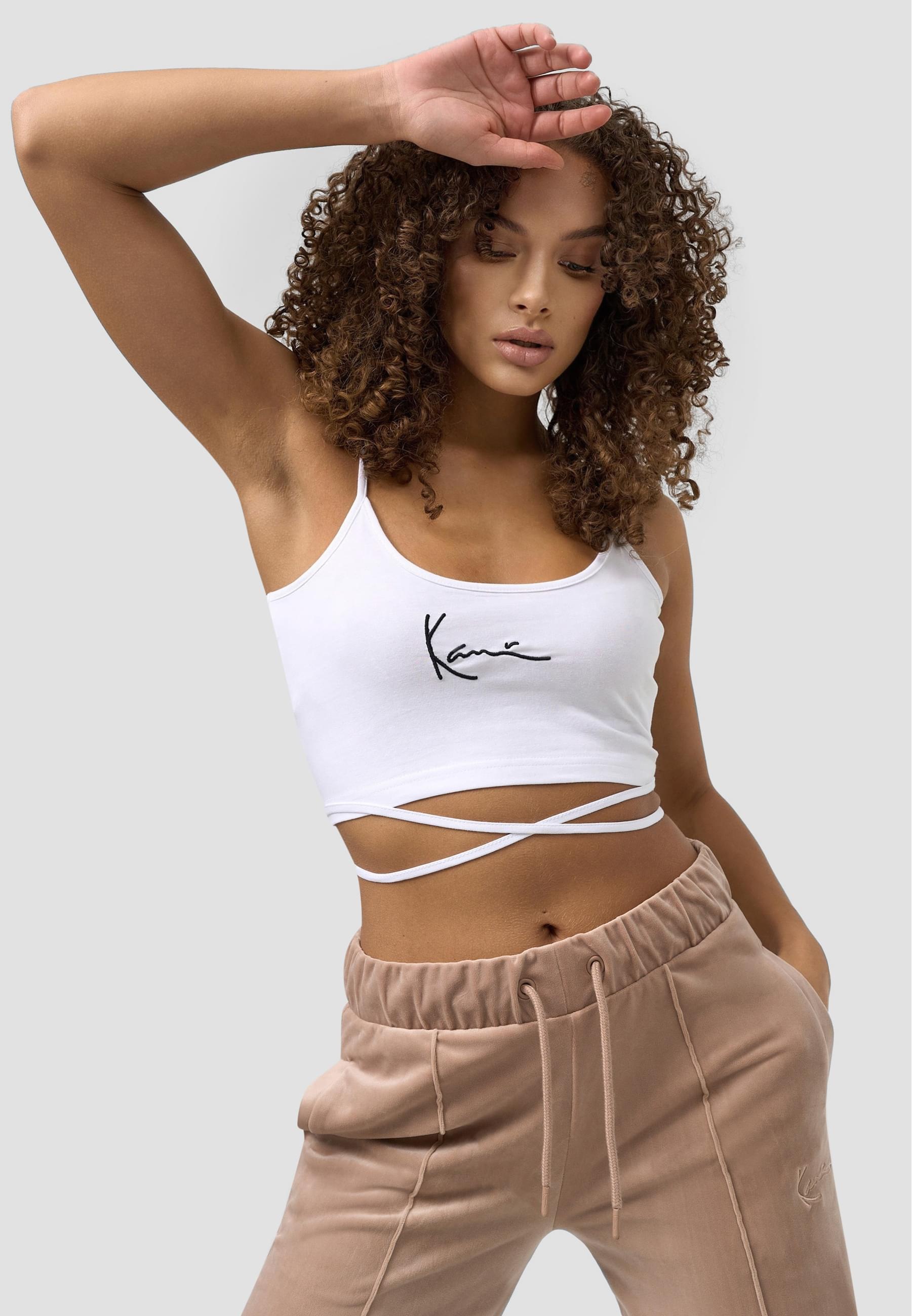 Karl Kani Muskelshirt »Karl Kani Damen KW221-013-2 Small Signature Crop Laced Top«, (1 tlg.)